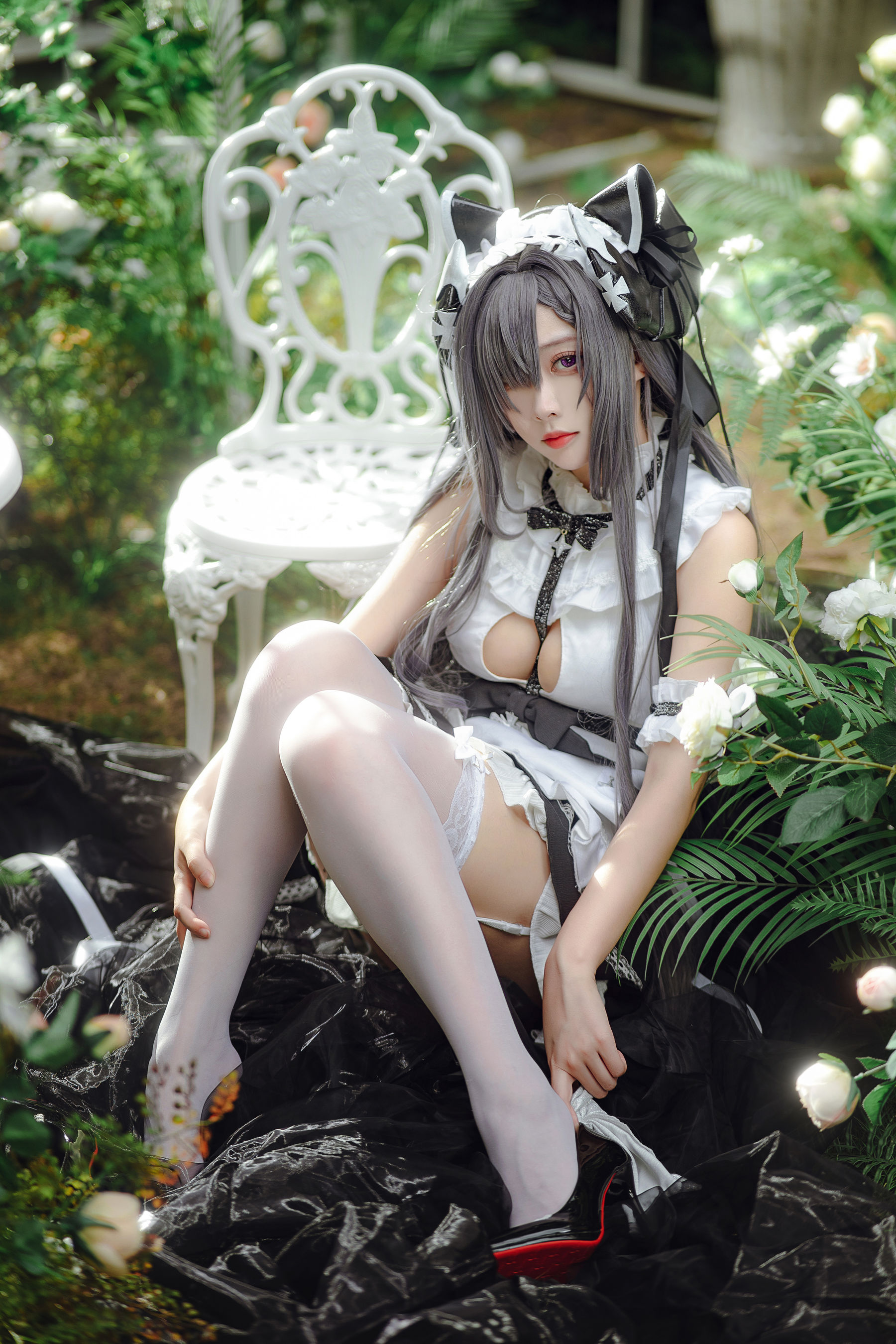 宫本桜 – 奥古斯特女仆装 Cosplay-第5张