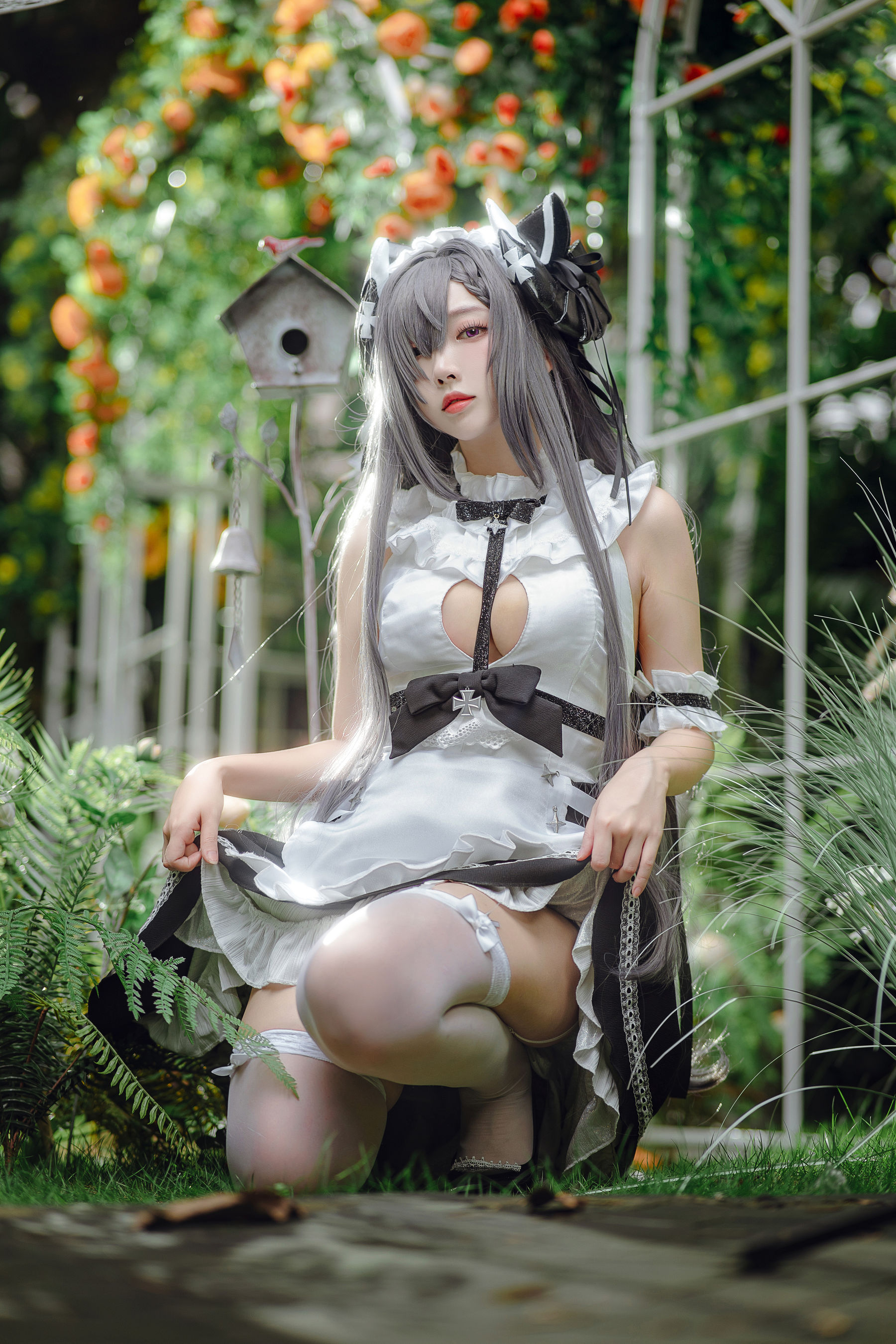 宫本桜 – 奥古斯特女仆装 Cosplay-第6张