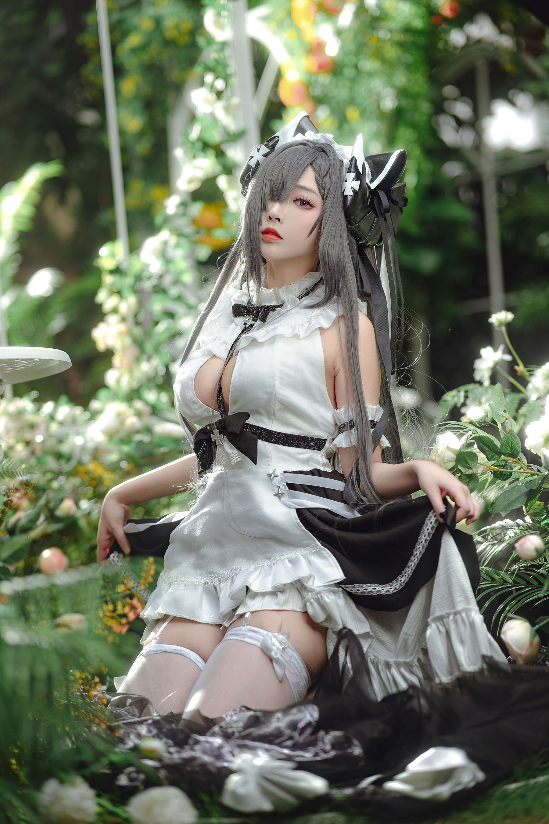 宫本桜 – 奥古斯特女仆装 Cosplay-第17张