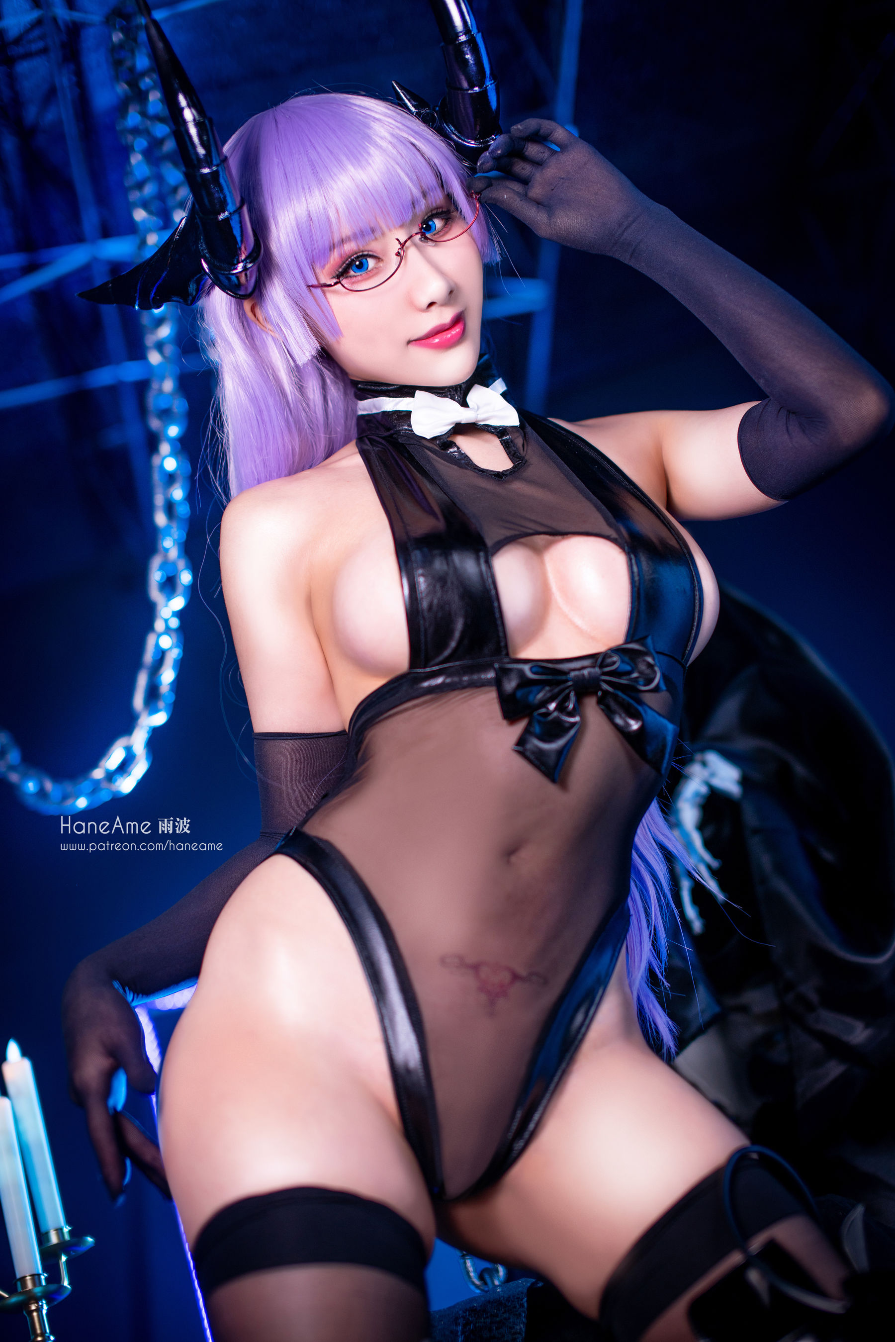Hane Ame 雨波写真 – 格奈森脑万圣节 Cosplay-第1张