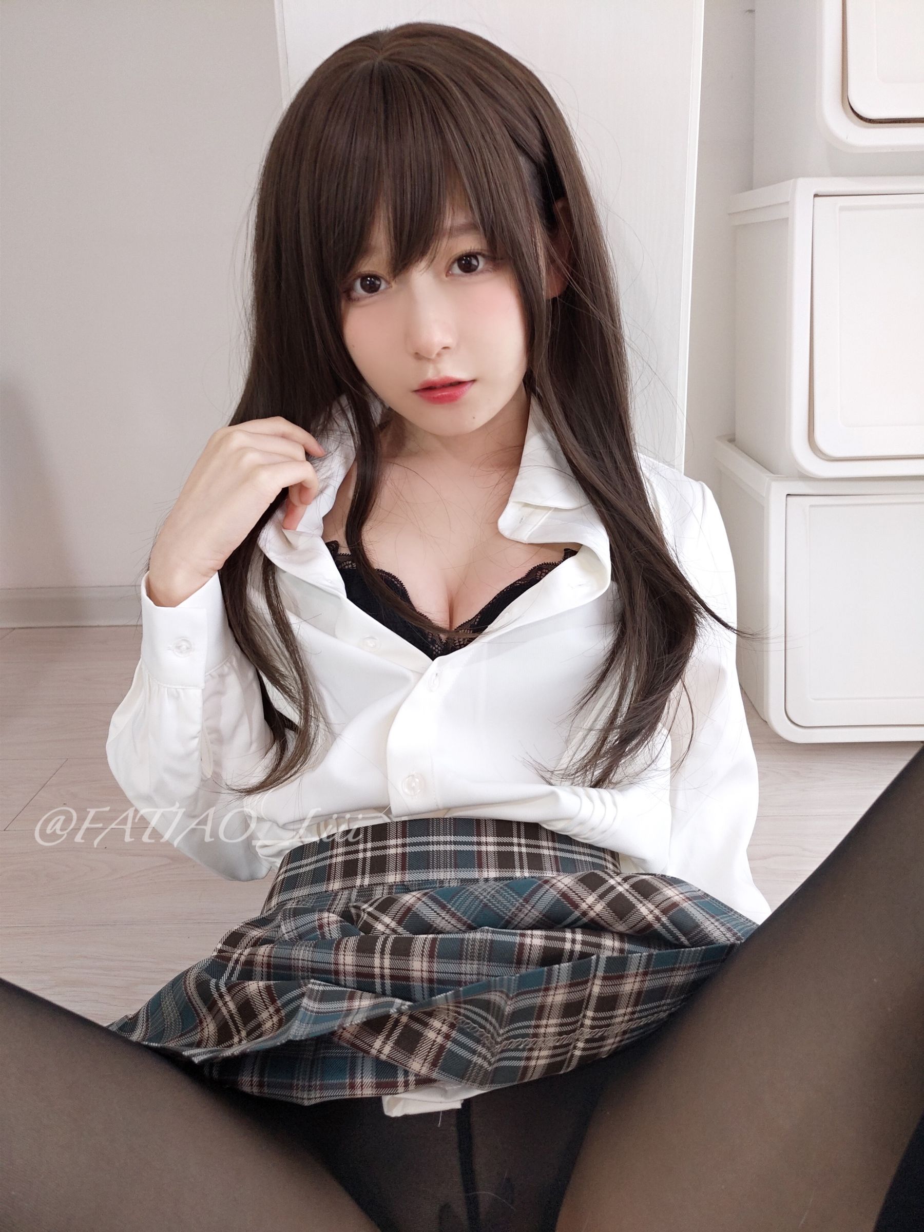 迷之呆梨(发条少女)[fantia] – 先輩、何見てん？ Cosplay-第1张