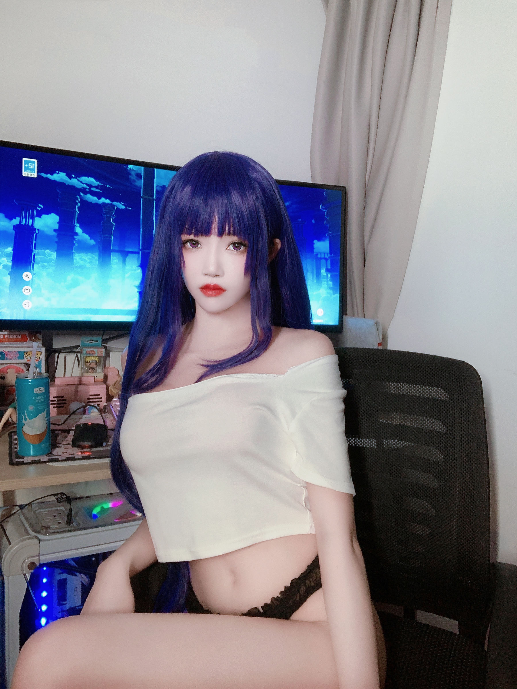 桜桃喵 – 雷电将军自拍 Cosplay-第1张