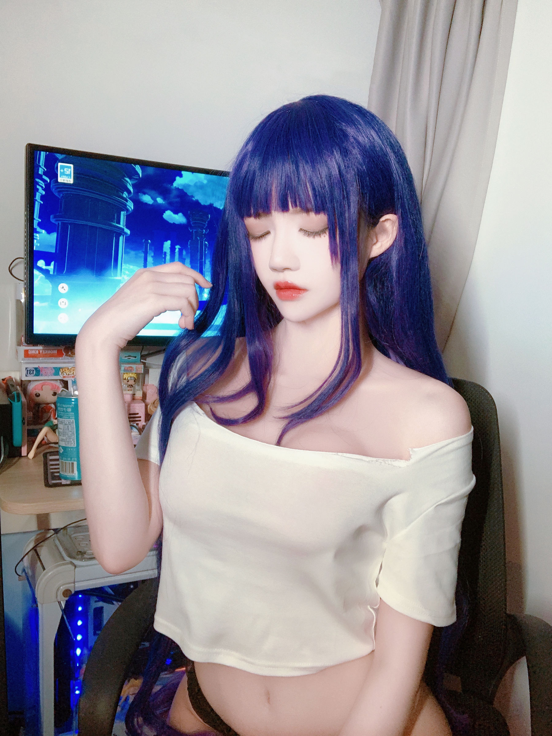 桜桃喵 – 雷电将军自拍 Cosplay-第5张