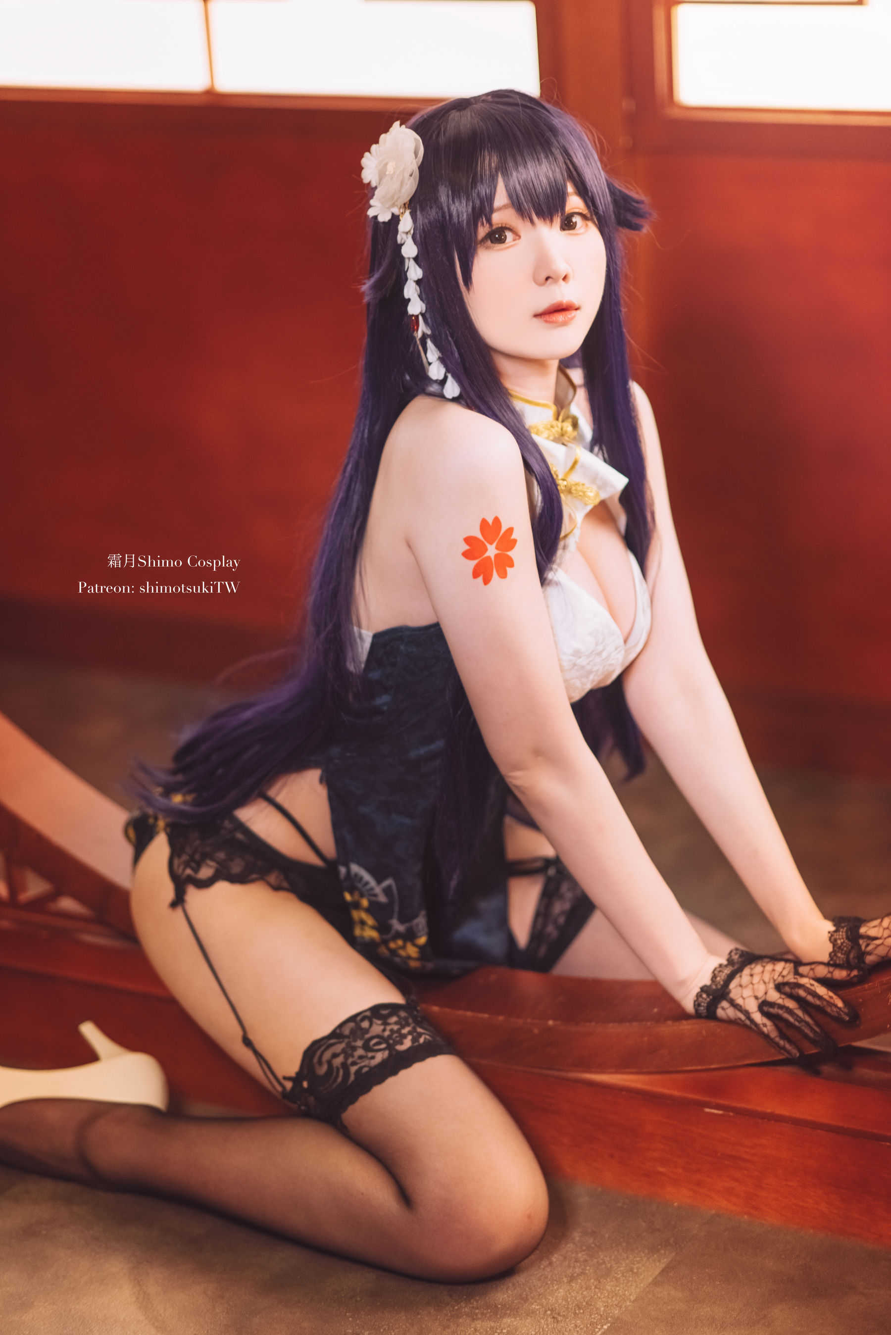 微博妹纸霜月shimo – 碧蓝航线 吾妻旗袍 Cosplay-第4张