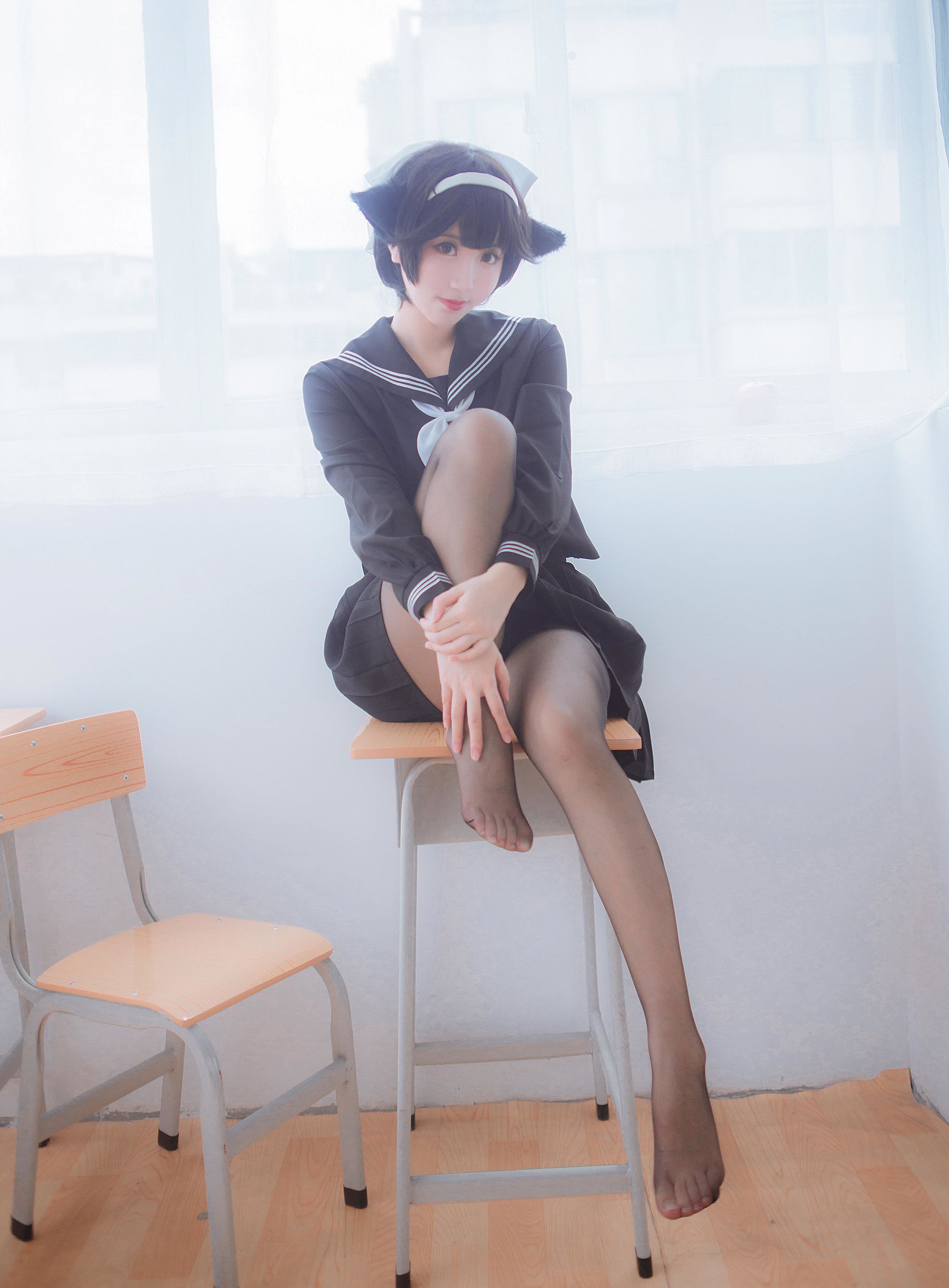 人气Coser黑川 獒犬制服 Cosplay-第1张