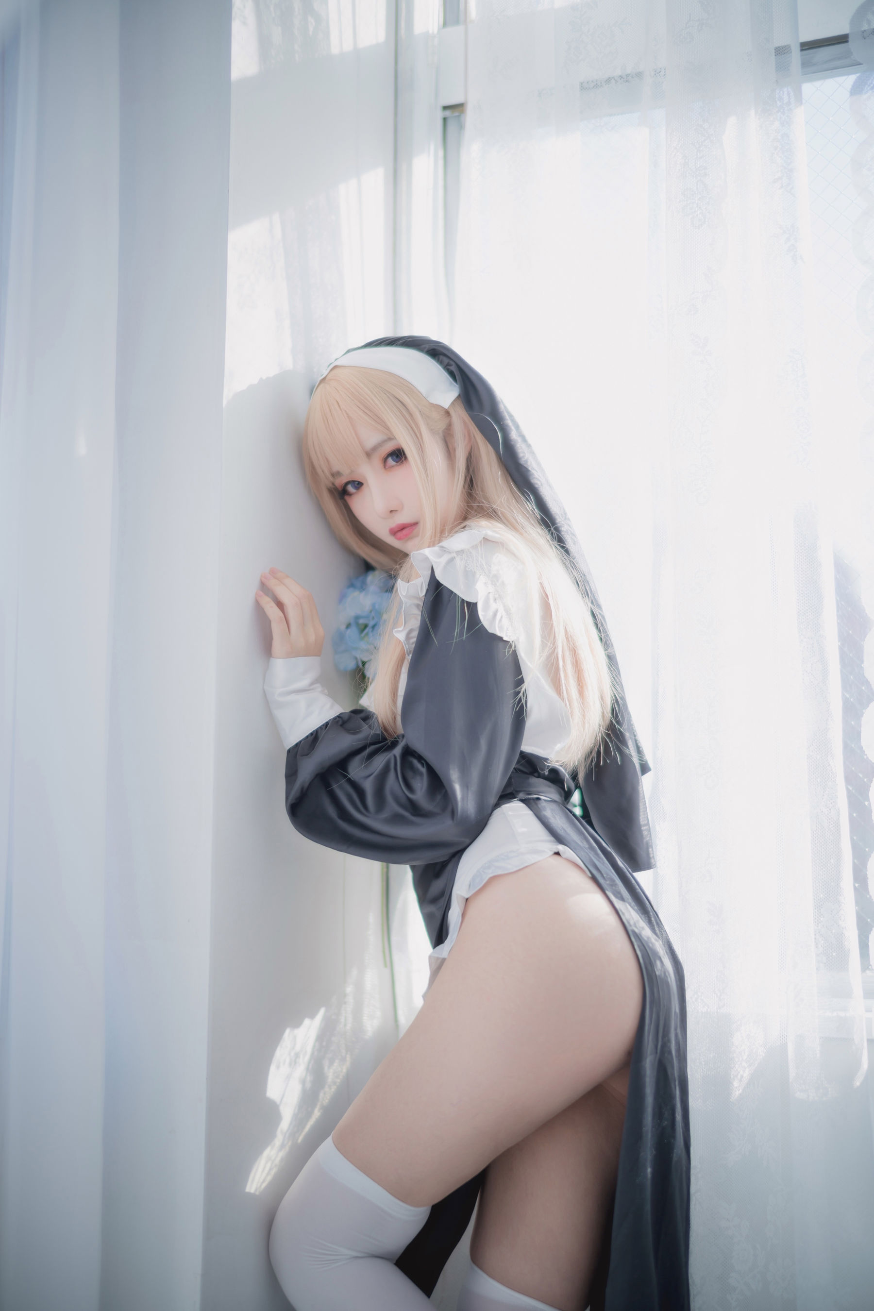 Shika小鹿鹿 – 修女 Cosplay-第2张
