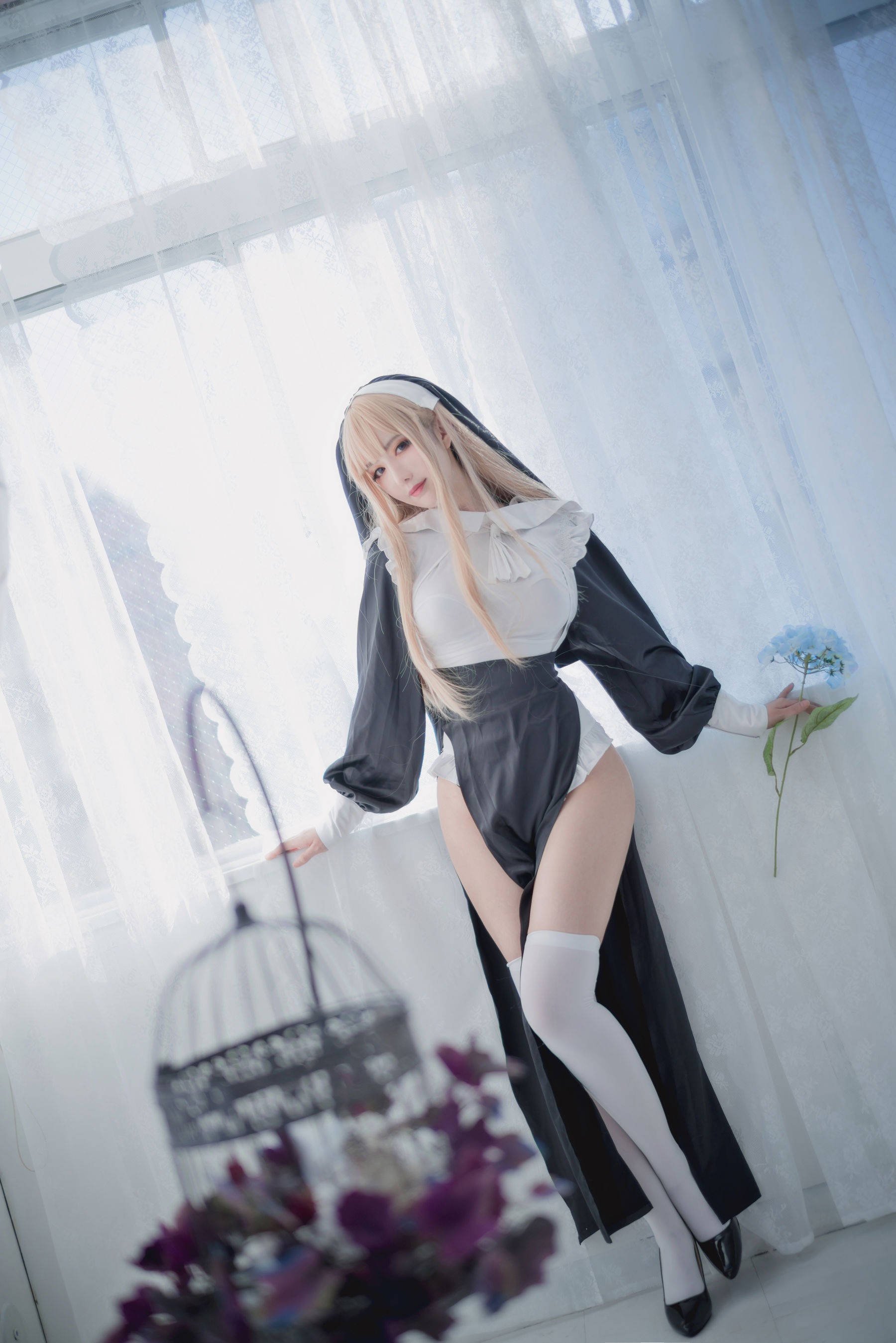 Shika小鹿鹿 – 修女 Cosplay-第3张