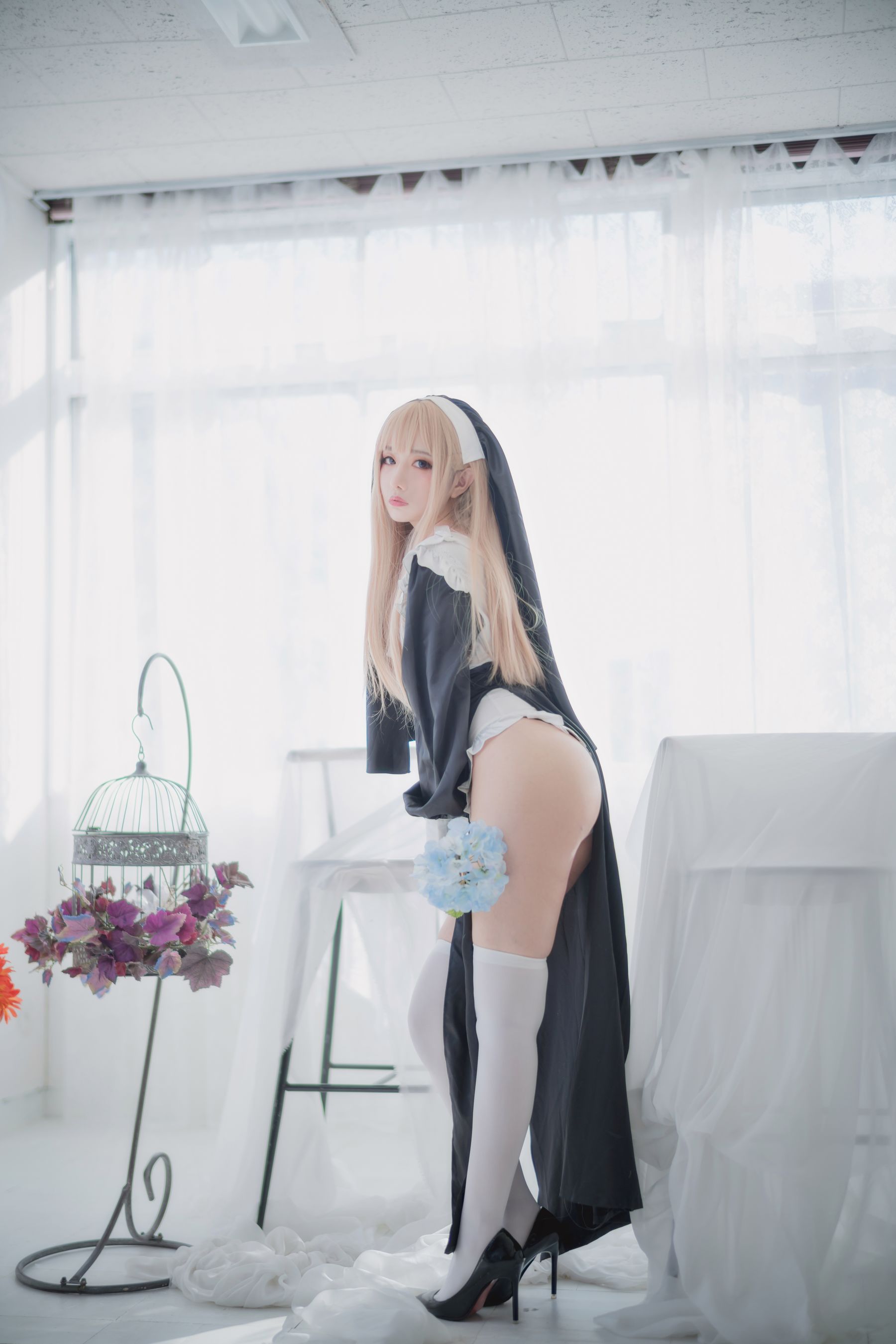 Shika小鹿鹿 – 修女 Cosplay-第5张