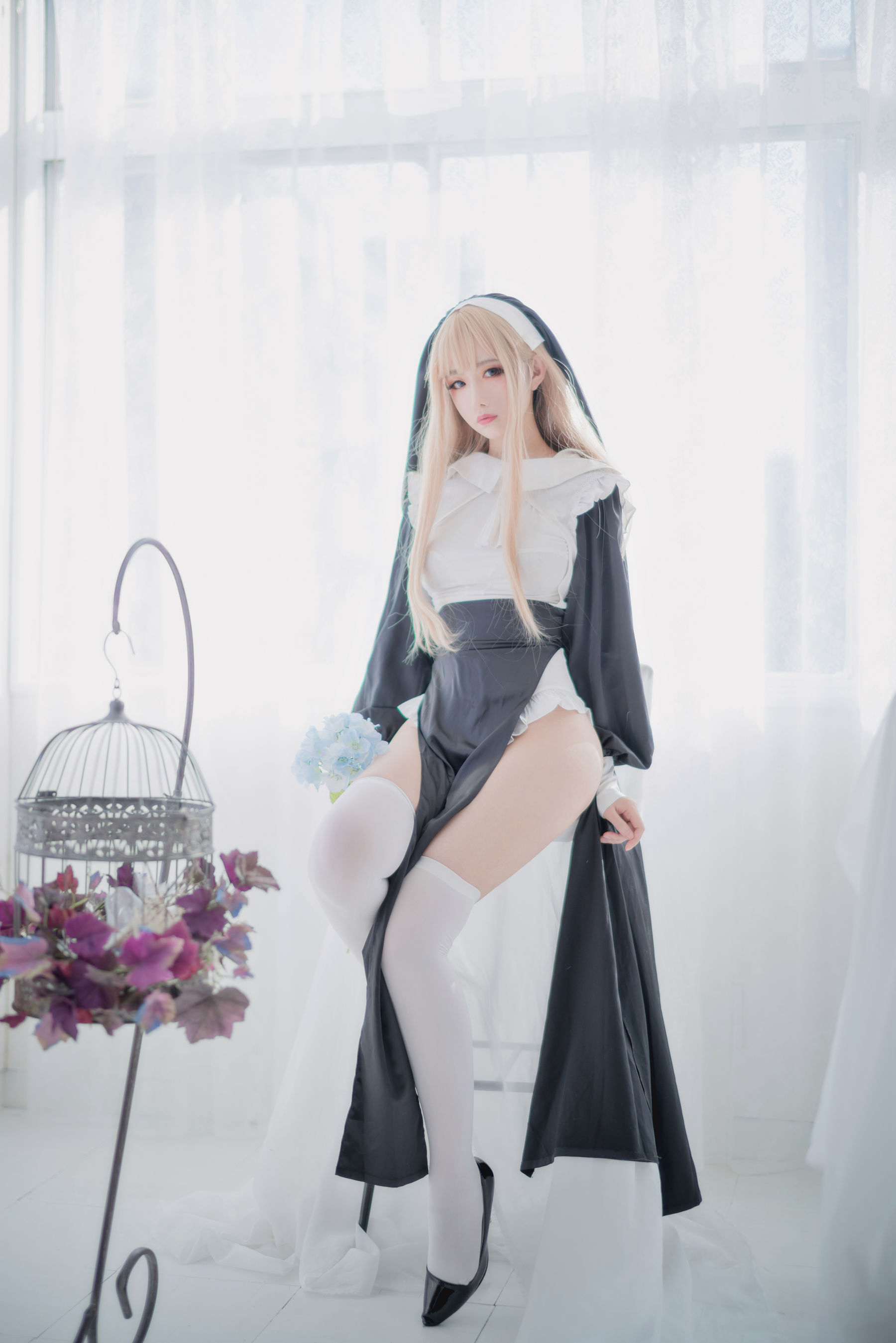 Shika小鹿鹿 – 修女 Cosplay-第6张