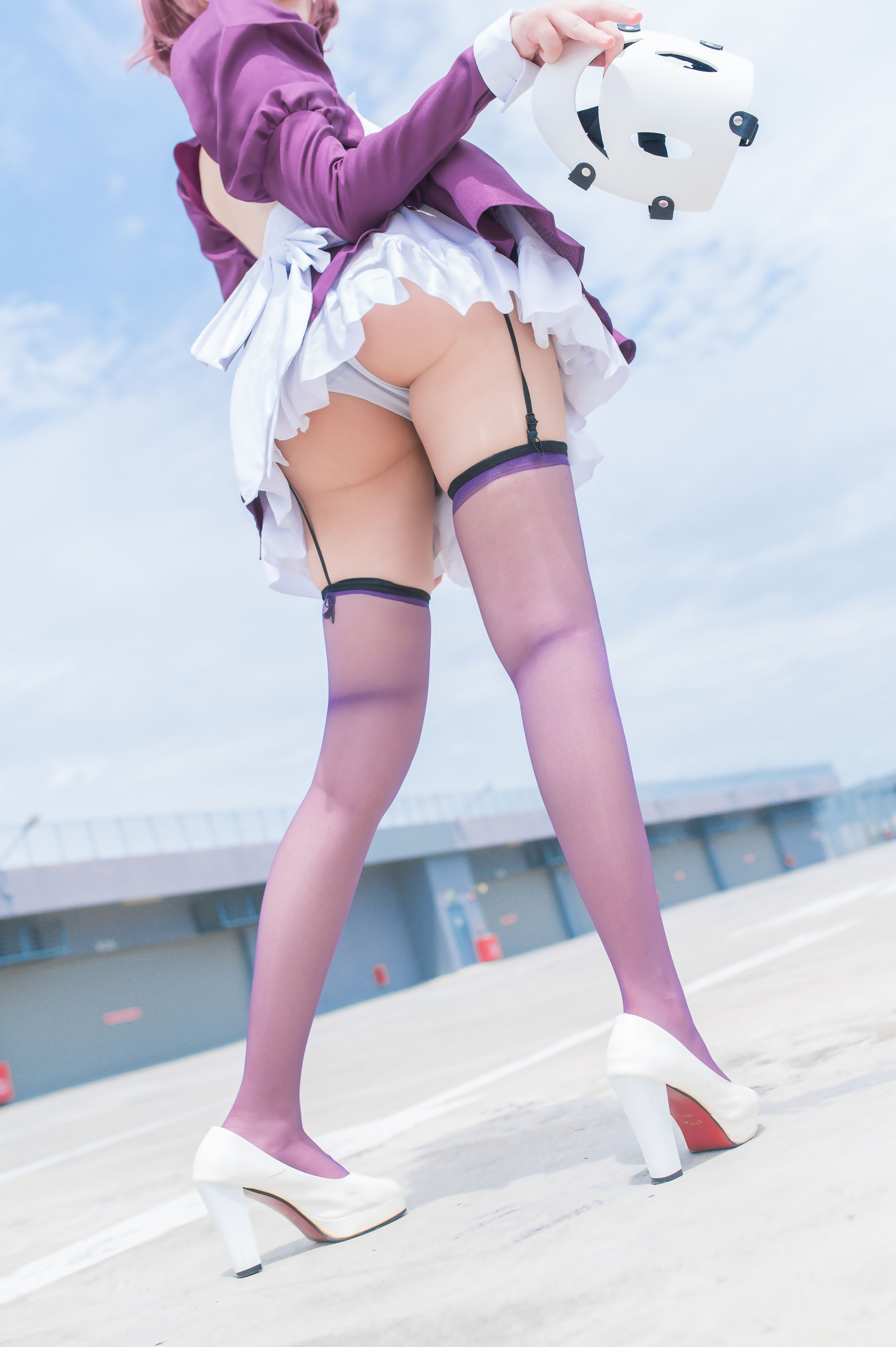 花リリ(Plant Lily) – Maid Mask Cosplay-第1张