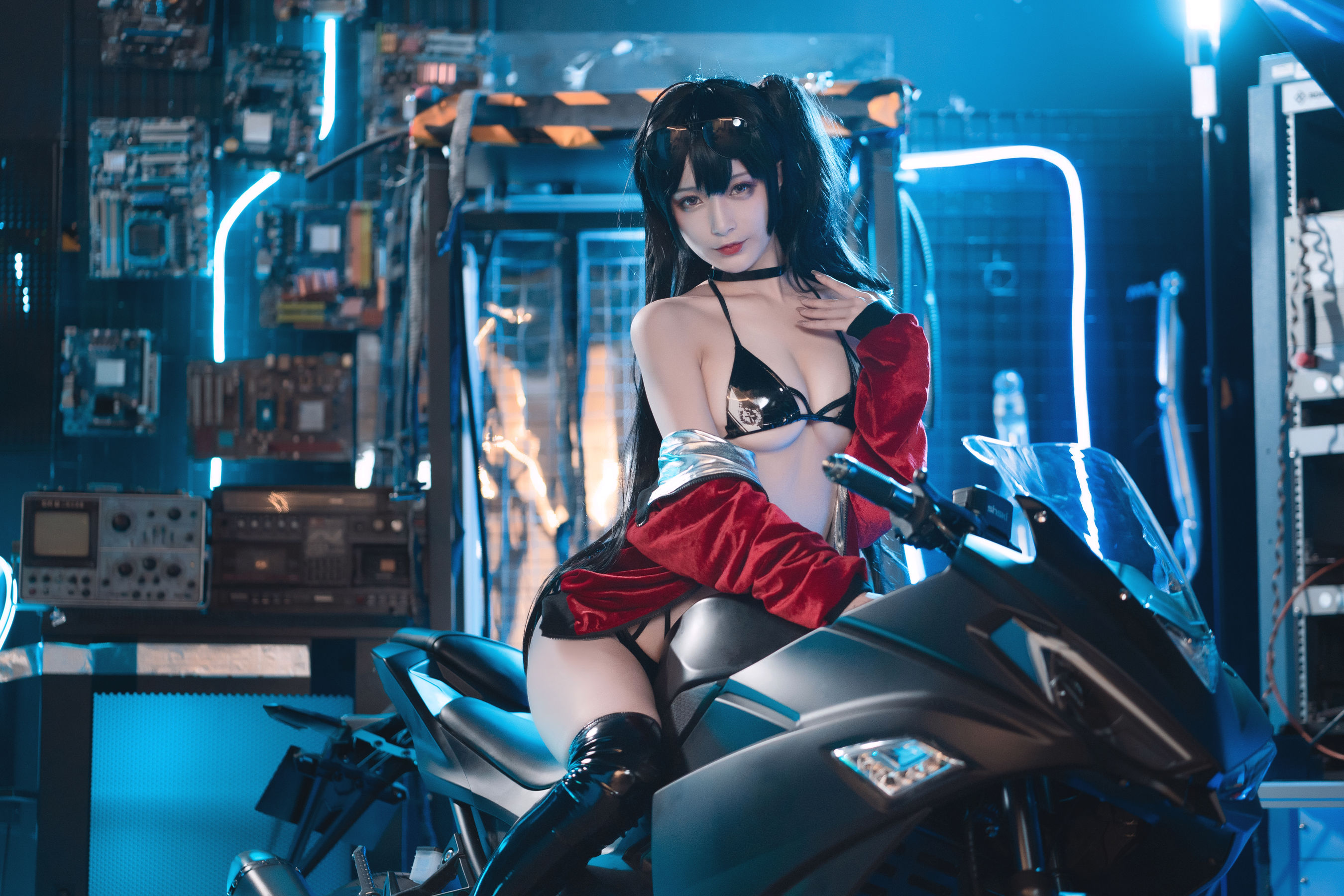 动漫博主铁板烧鬼舞w – 大凤机车 Cosplay-第3张
