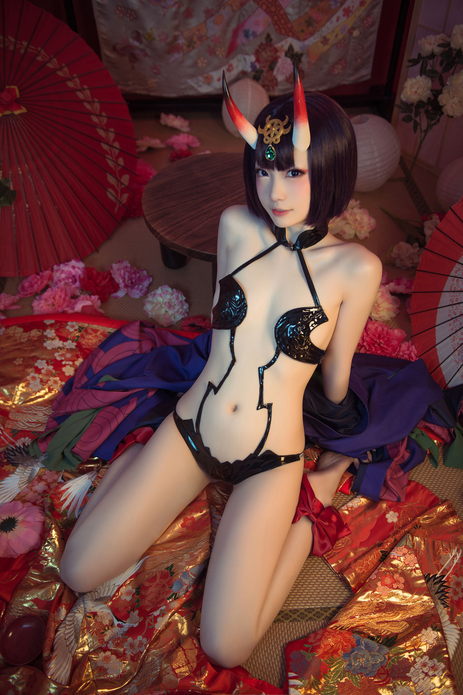 大胸萌妹妖少you1 – 酒吞童子 Cosplay-第2张