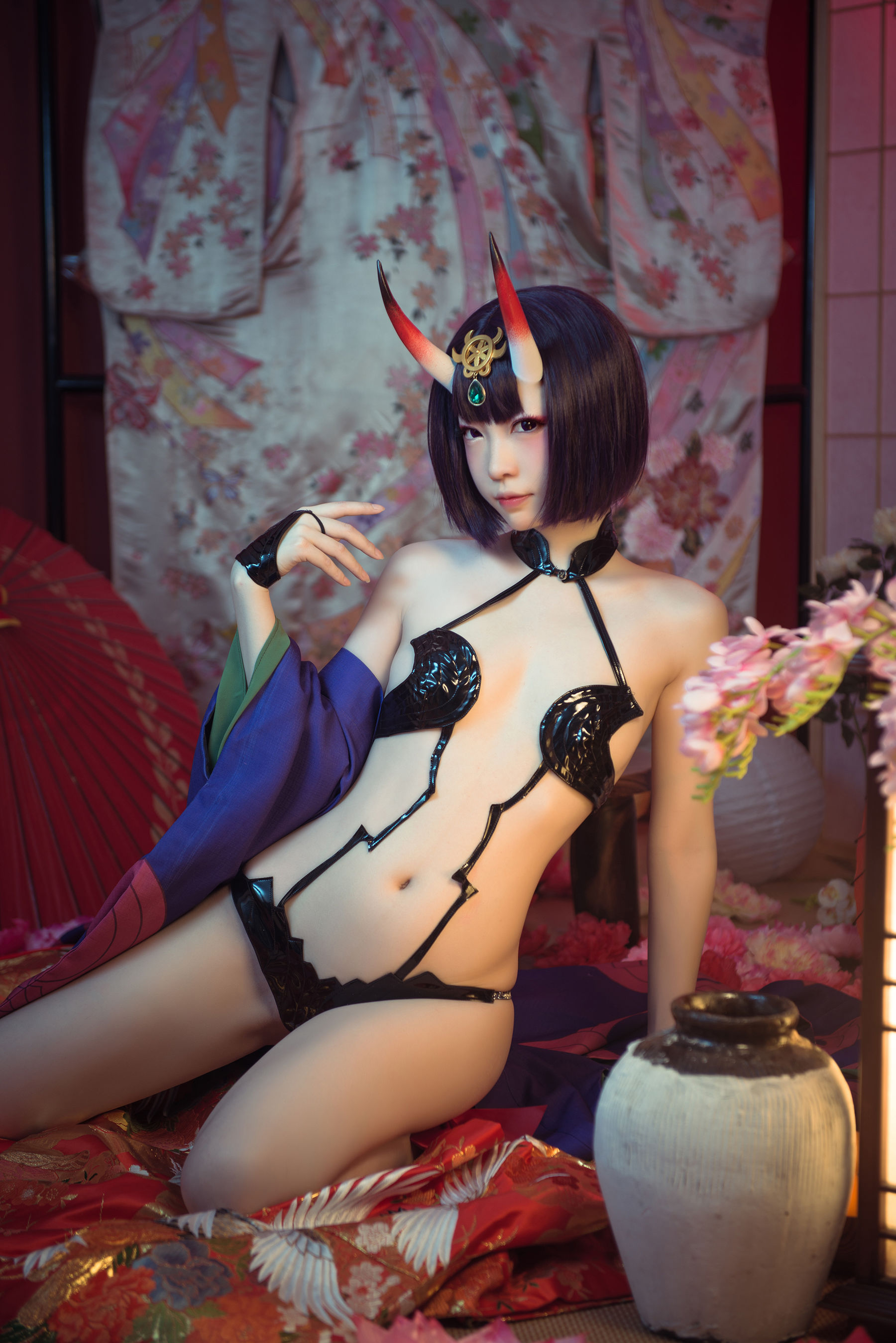 大胸萌妹妖少you1 – 酒吞童子 Cosplay-第6张