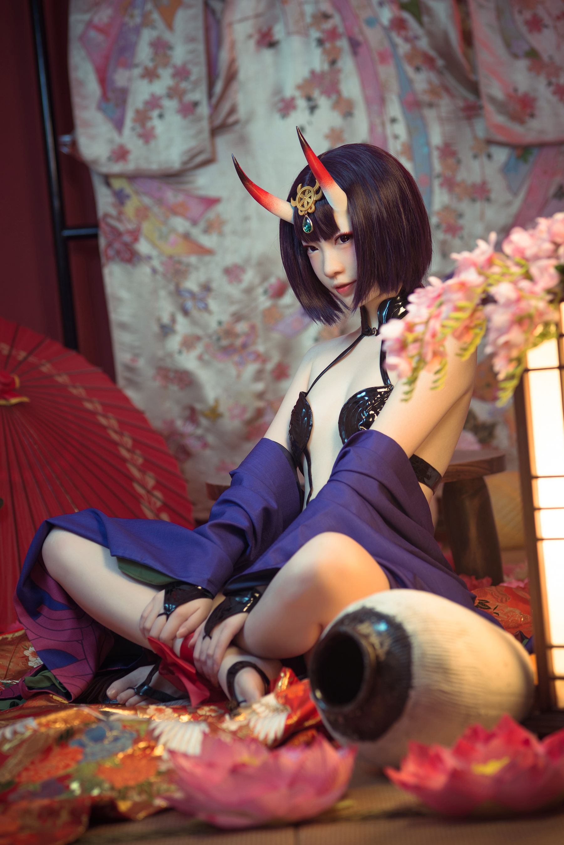 大胸萌妹妖少you1 – 酒吞童子 Cosplay-第8张