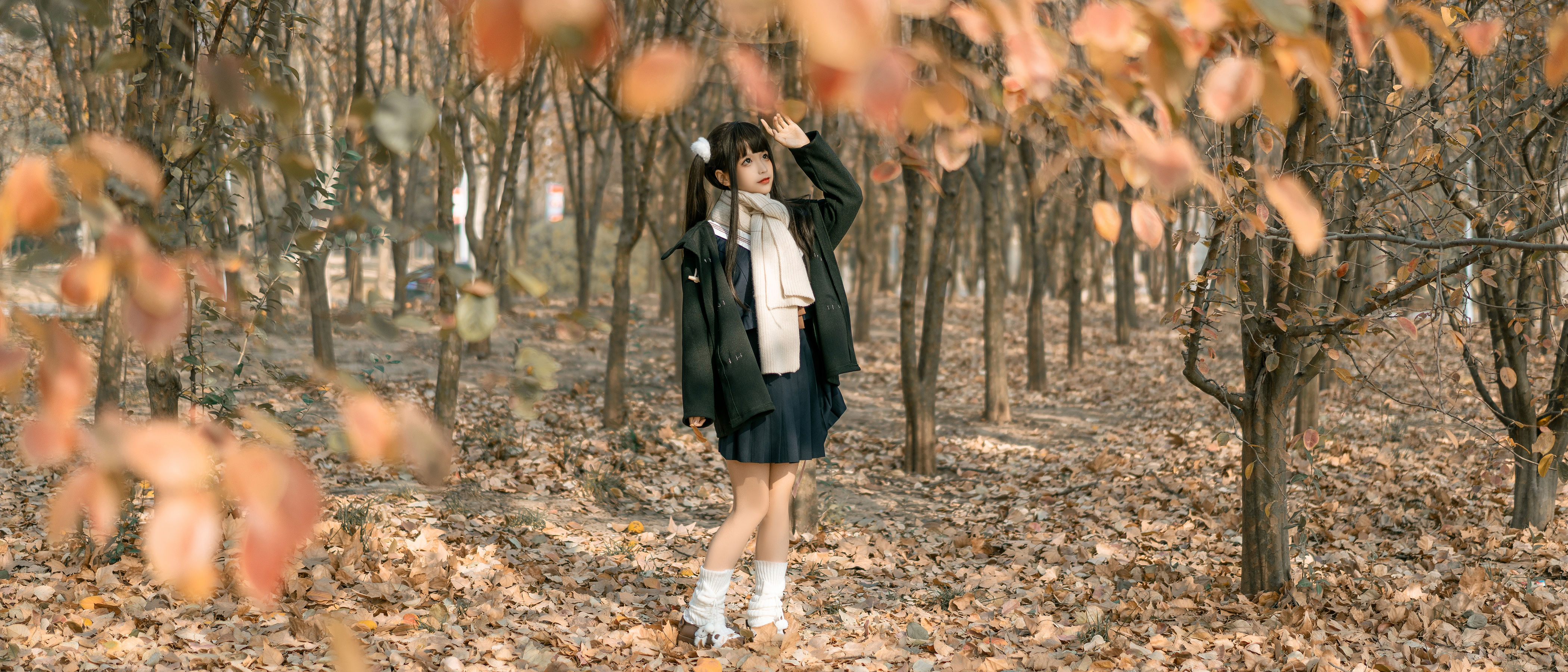 动漫博主蠢沫沫 – 秋季JK Cosplay-第4张