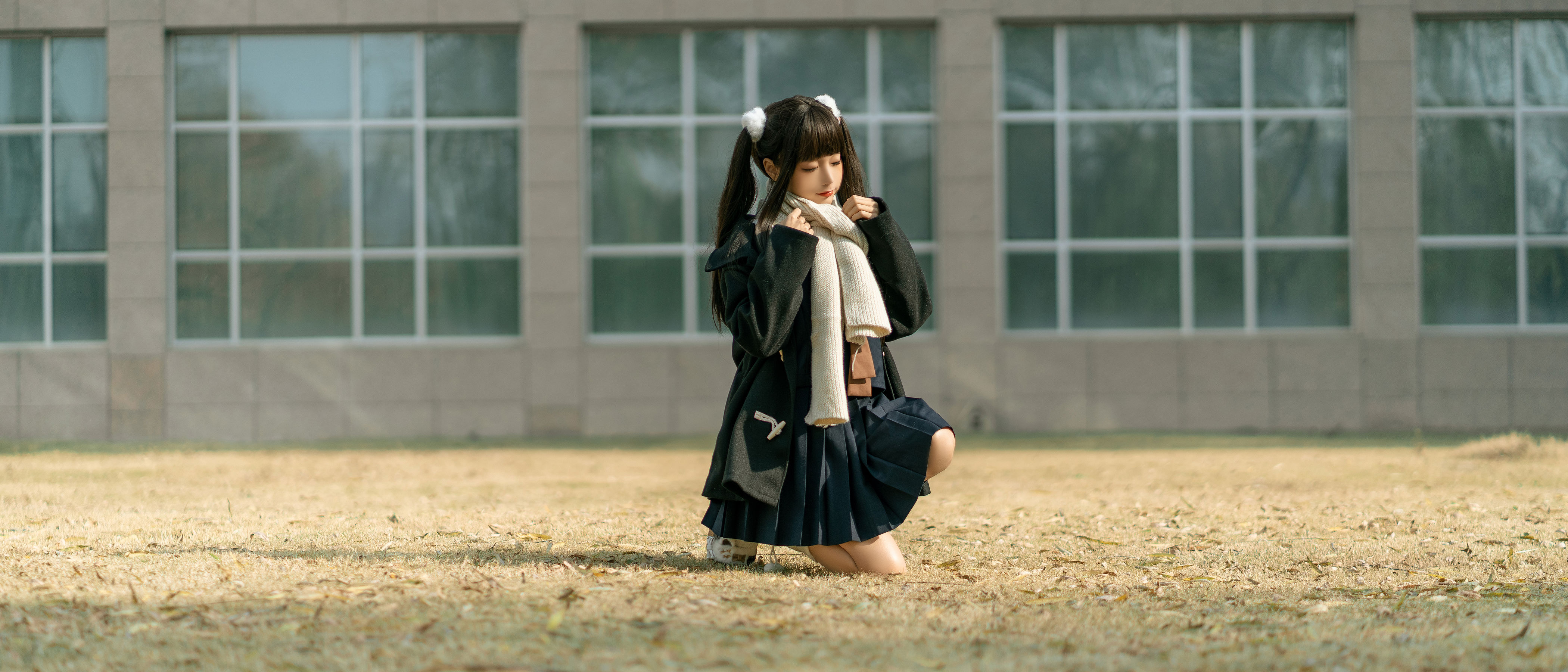 动漫博主蠢沫沫 – 秋季JK Cosplay-第16张