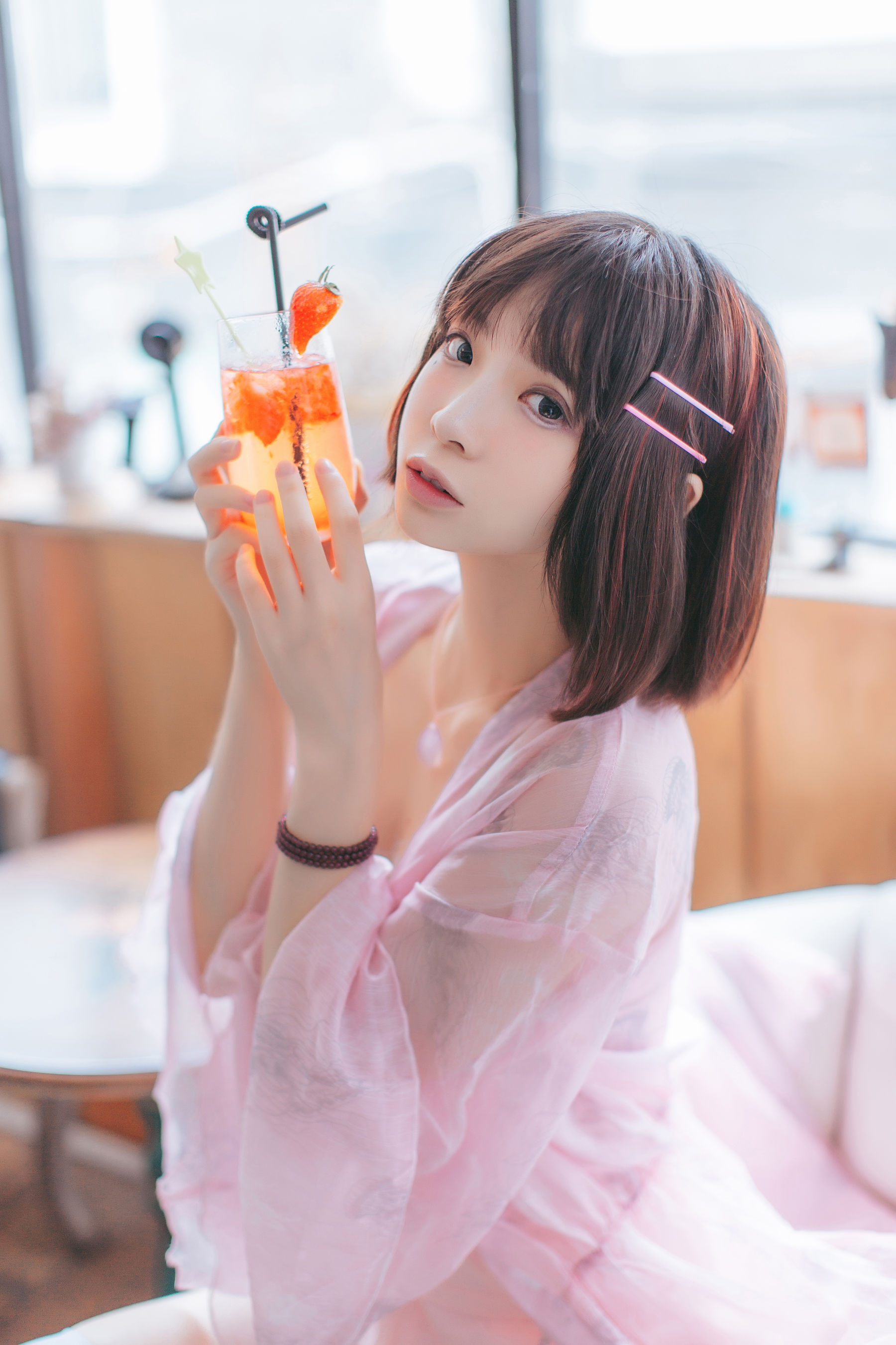 疯猫ss 粉红日常 Cosplay-第1张