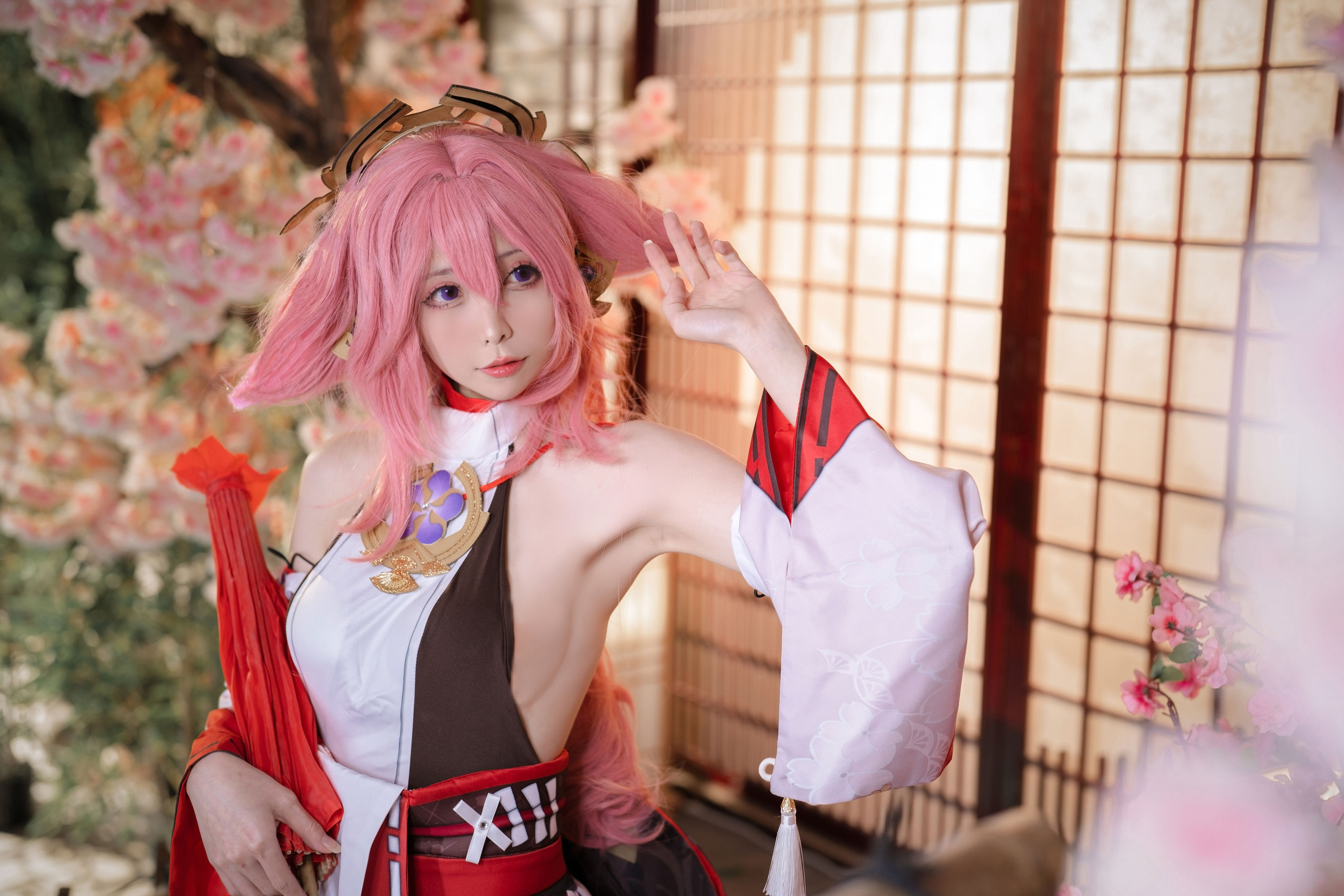 樱岛嗷一 – 八重神子 Cosplay-第1张