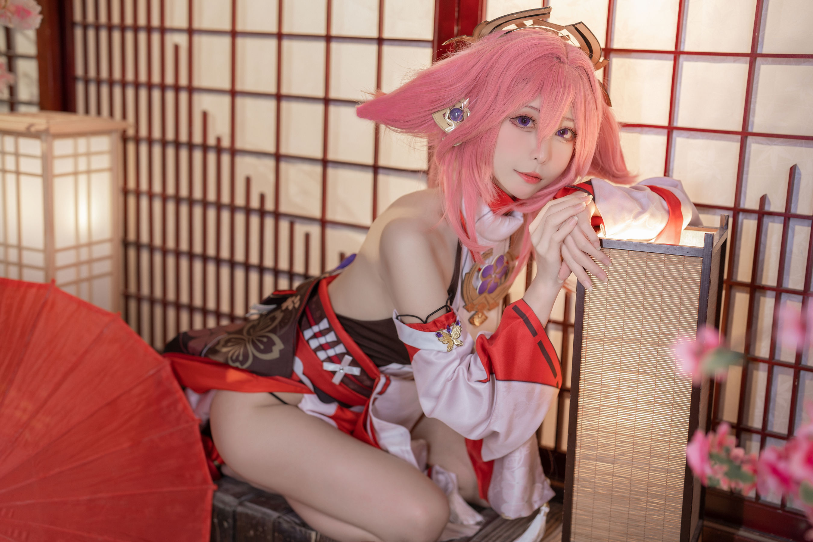 樱岛嗷一 – 八重神子 Cosplay-第5张