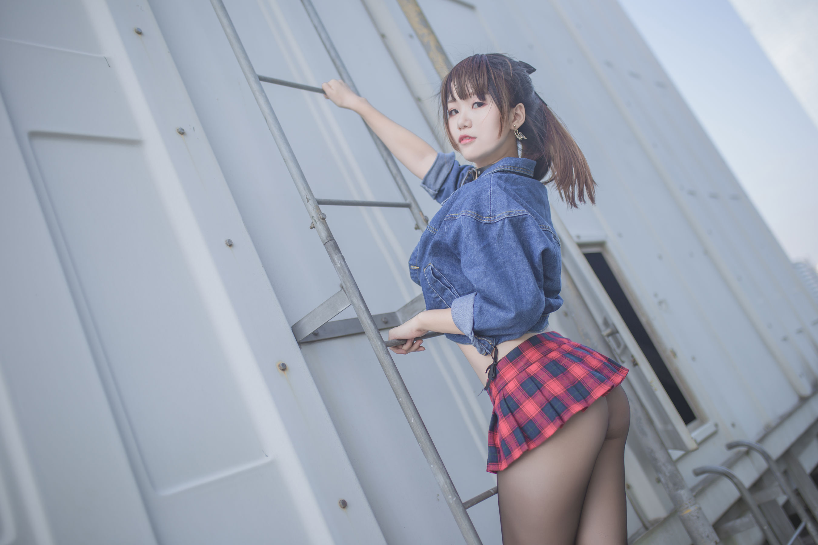 Yoko宅夏《红色格子》 Cosplay-第3张