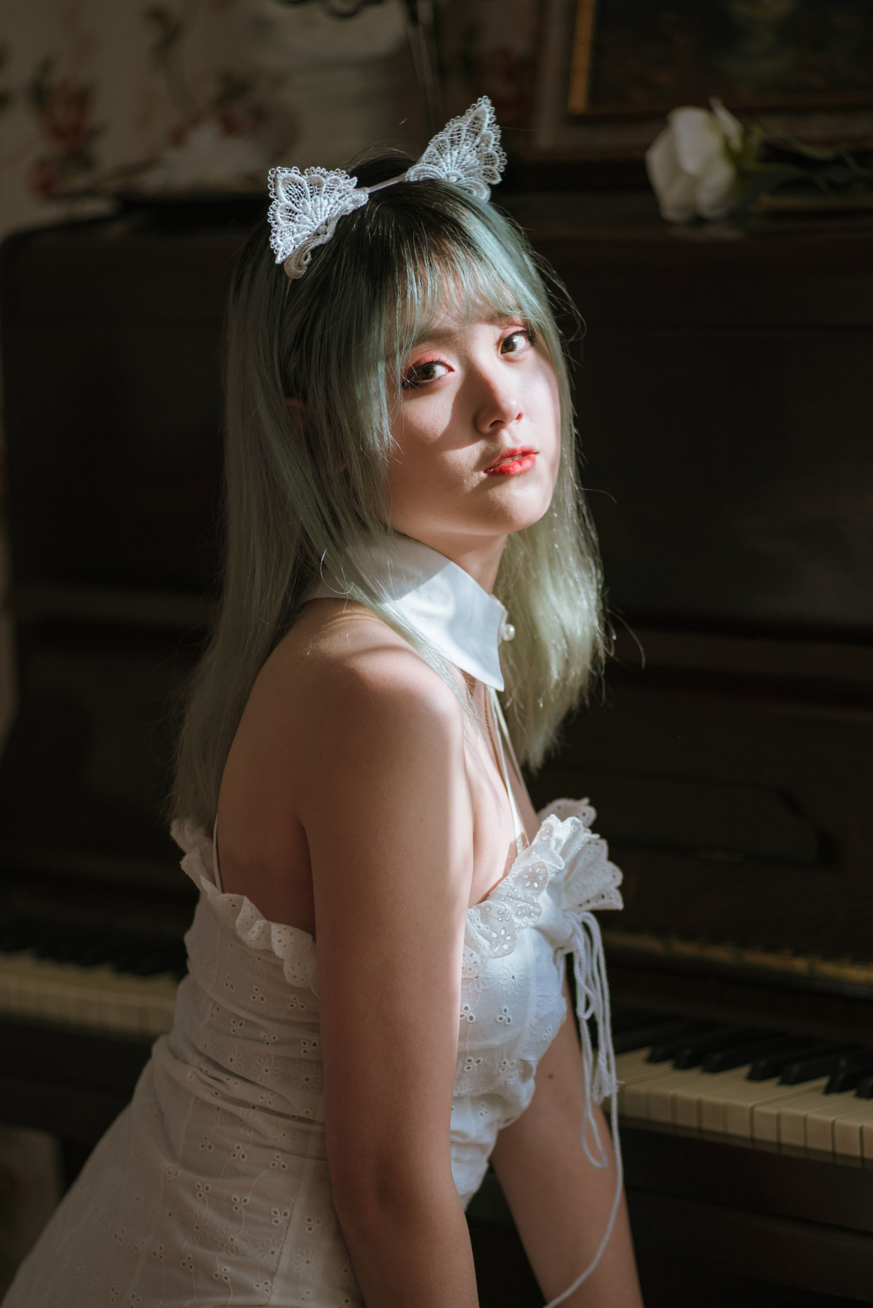 Coser小姐姐Akisoso秋楚楚 复古 Cosplay-第6张