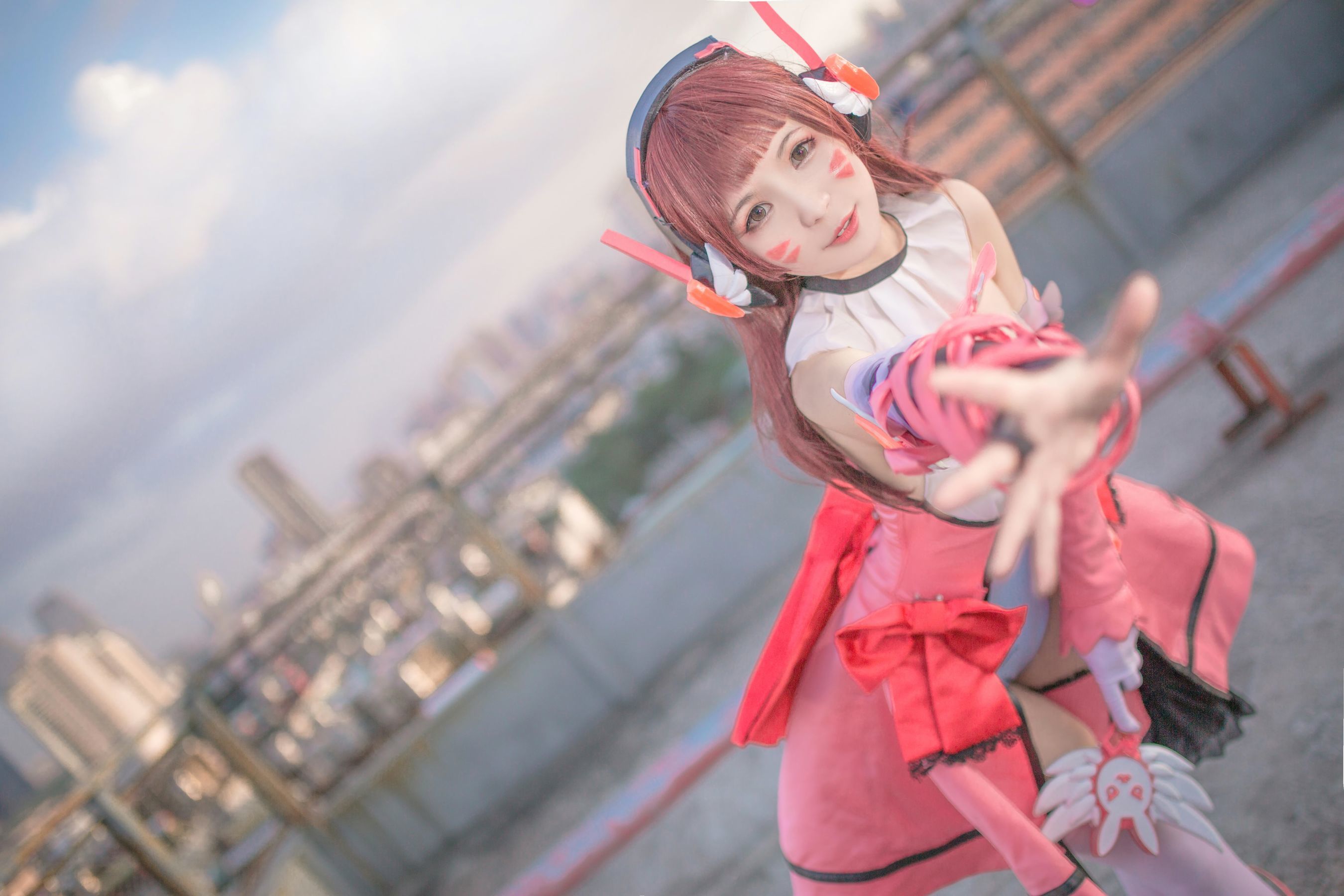 动漫博主北之北 – 守望先锋 魔法少女D.VA Cosplay-第3张