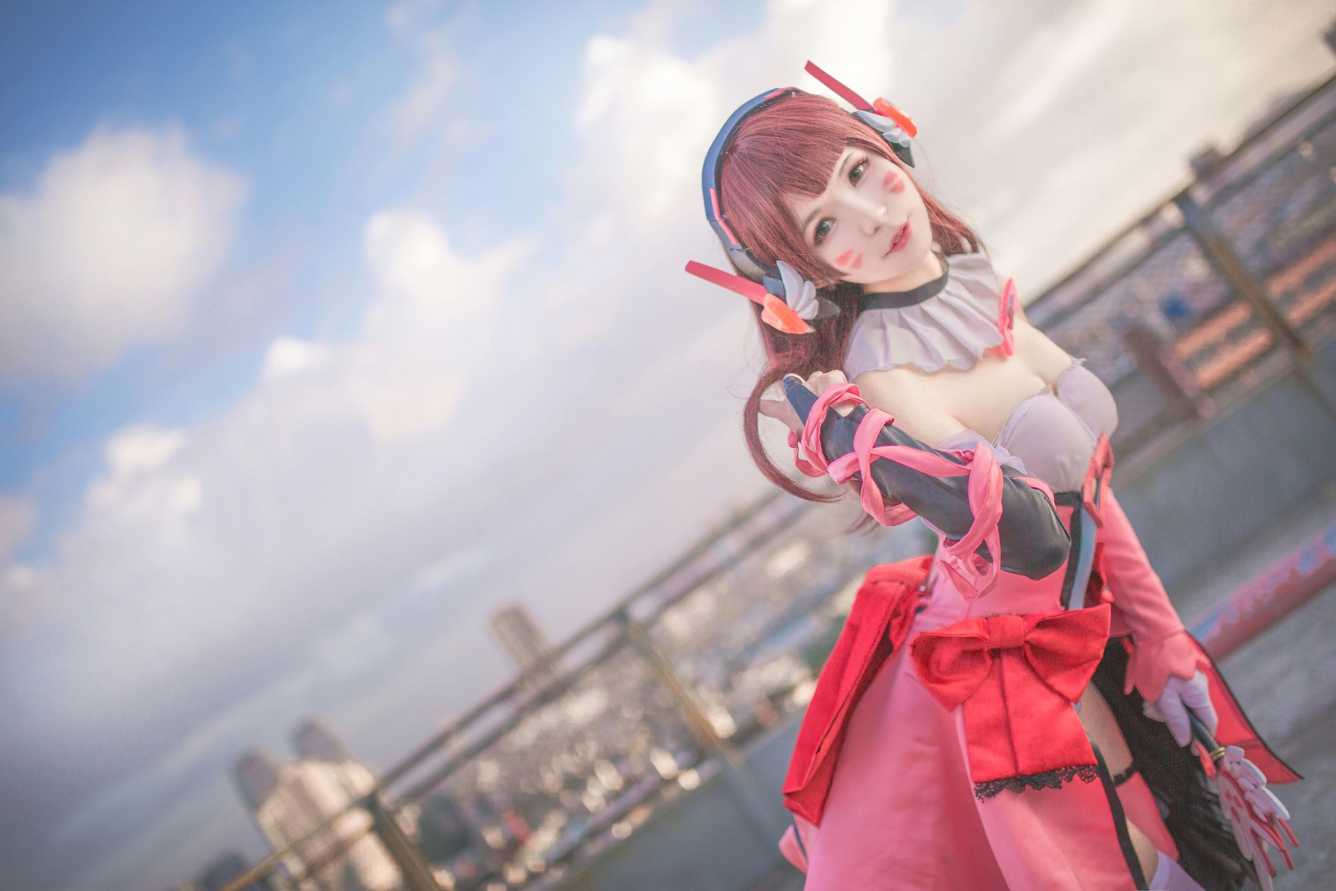 动漫博主北之北 – 守望先锋 魔法少女D.VA Cosplay-第4张