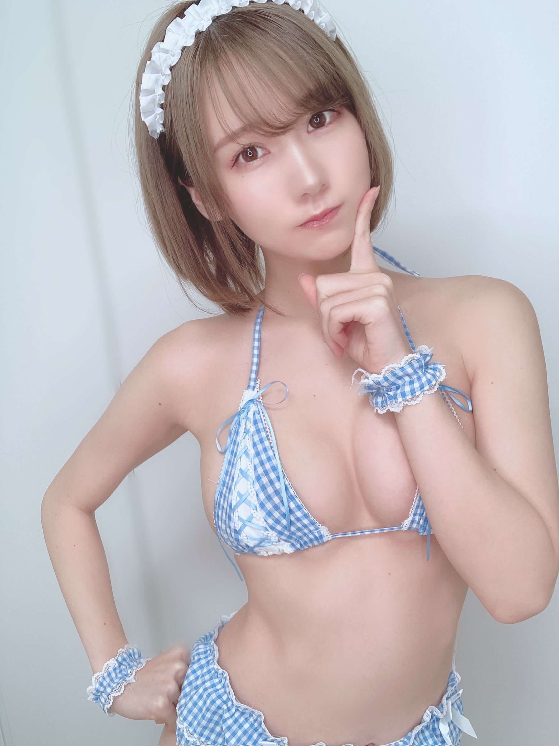 日本甜美COSERけんけん[fantia] 2020.09 ギンガムチェック Cosplay-第3张