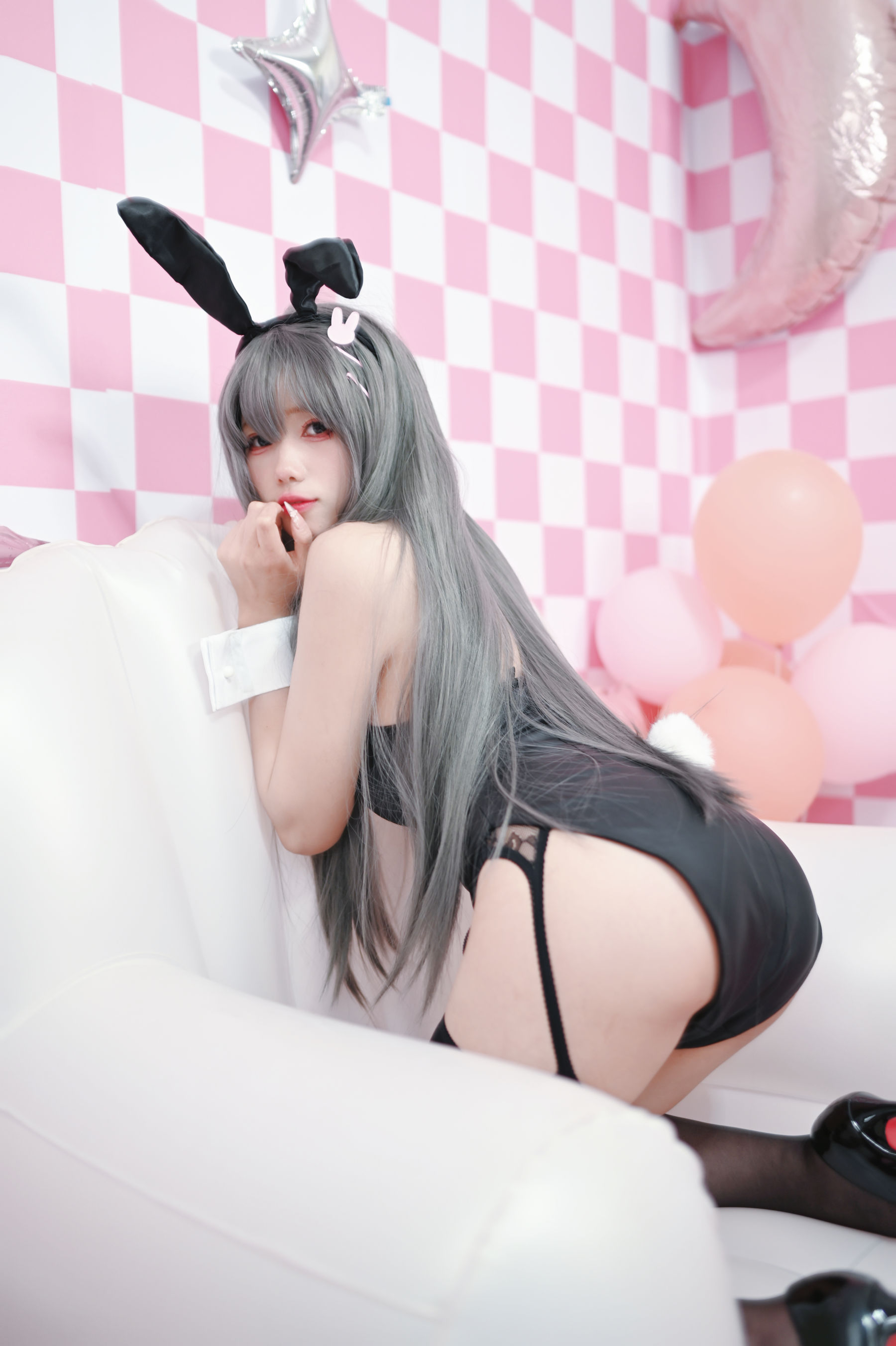 咬一口兔娘 – 樱岛麻衣兔女郎 Cosplay-第1张