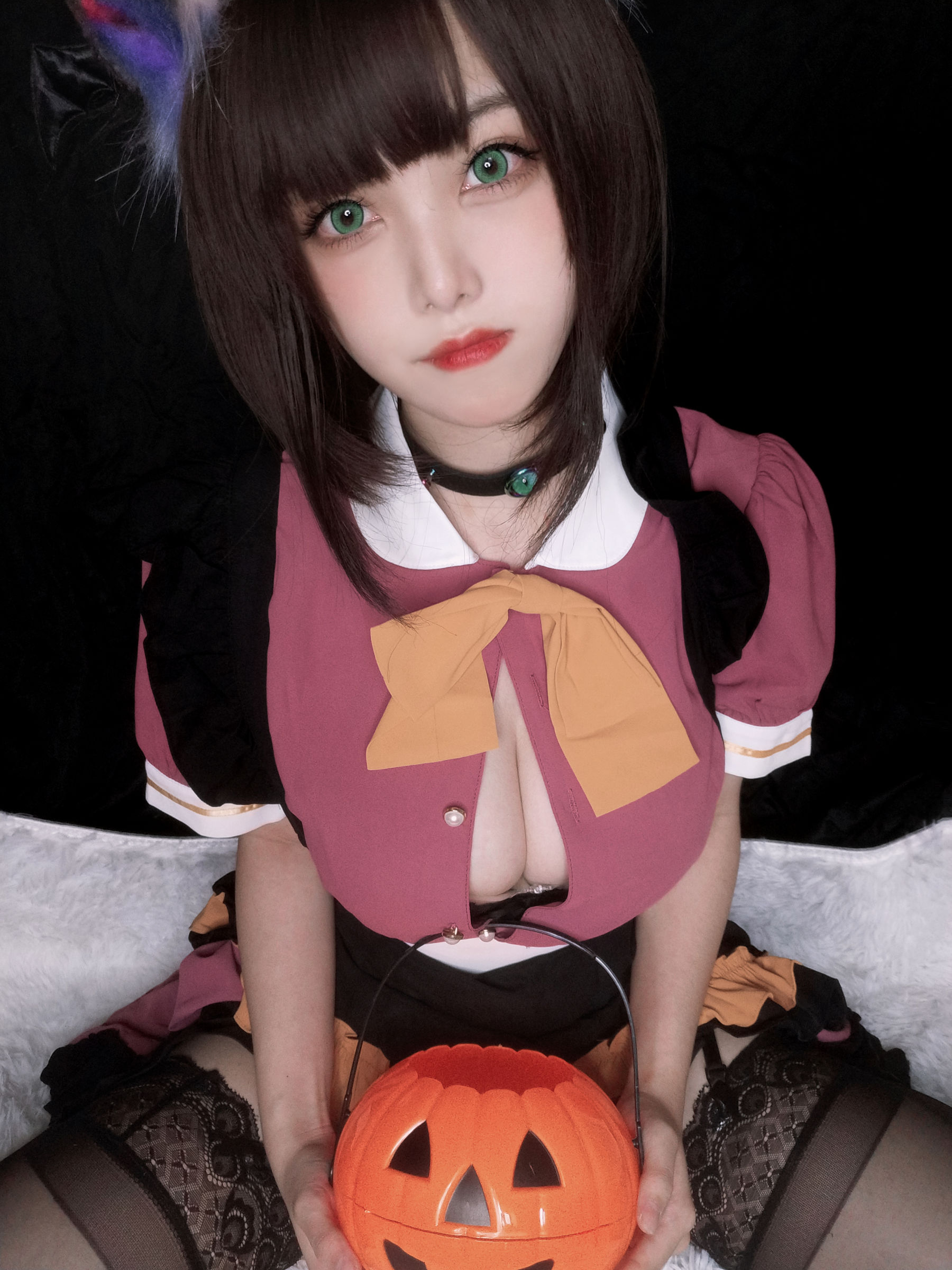 萌系小姐姐蜜汁猫裘 – 万圣节 Cosplay-第1张