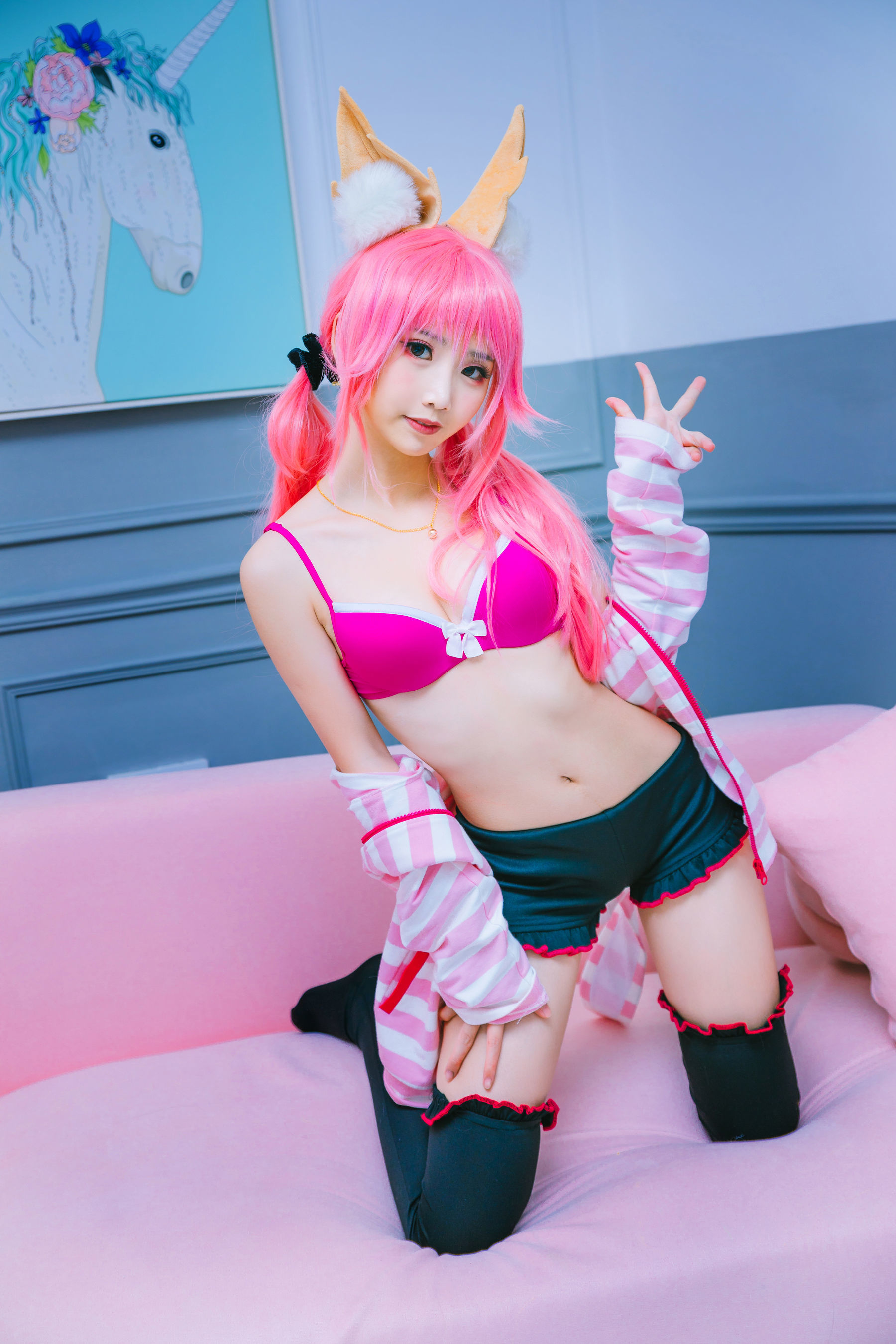[萝莉COS] 面饼仙儿 – 玉藻前日常 Cosplay-第3张