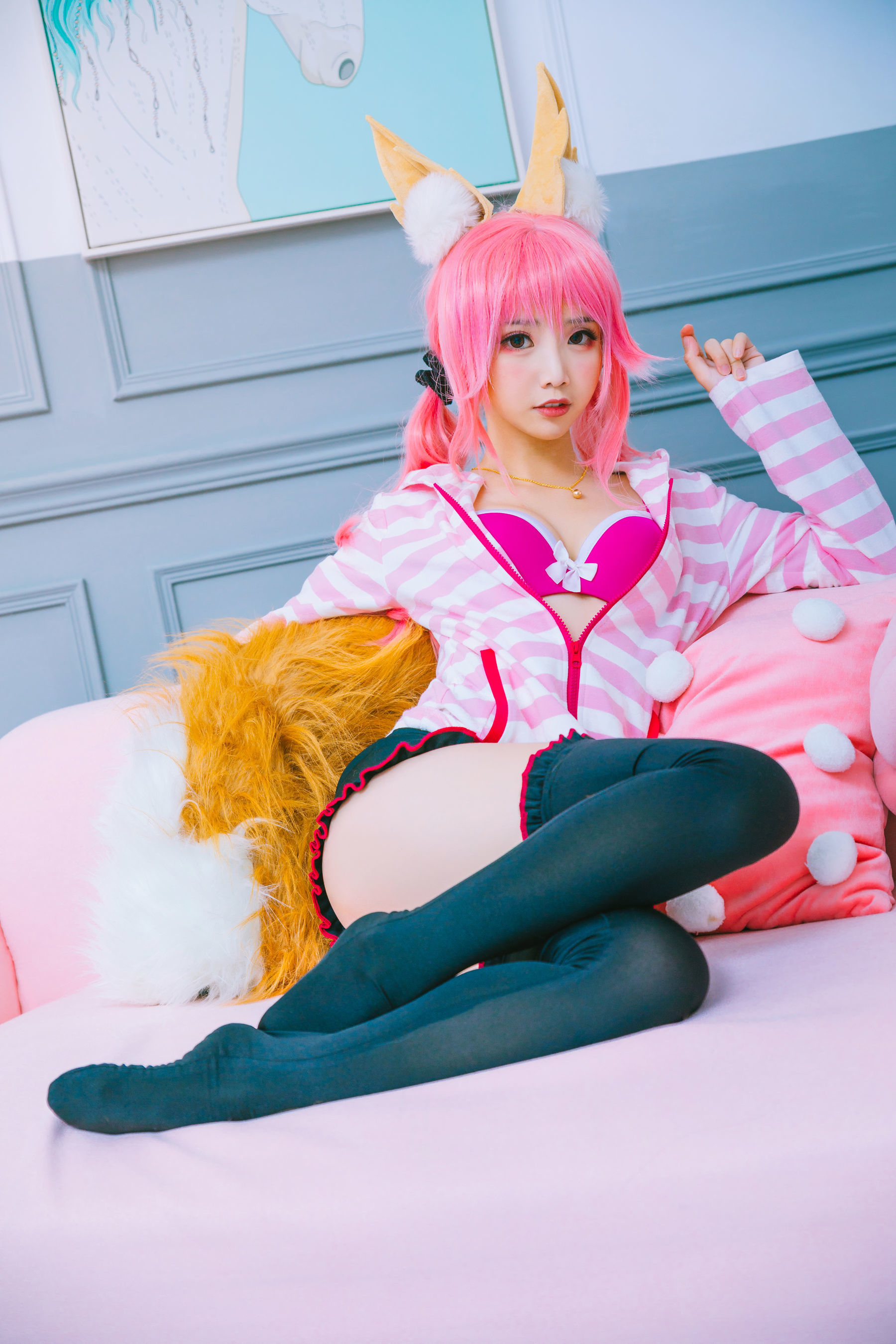 [萝莉COS] 面饼仙儿 – 玉藻前日常 Cosplay-第13张