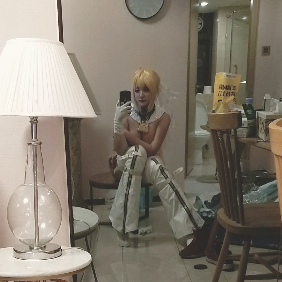 夏鸽鸽不想起床 尼禄花嫁 Cosplay-第5张
