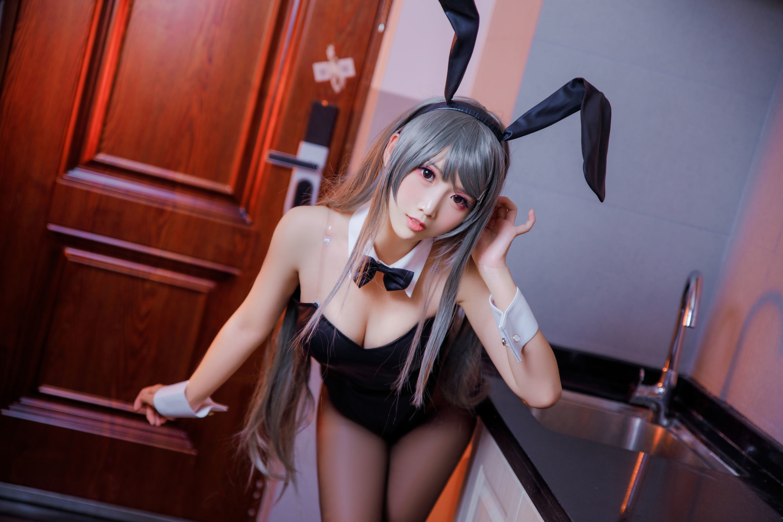 可爱人气Coser面饼仙儿 麻衣学姐 Cosplay-第1张