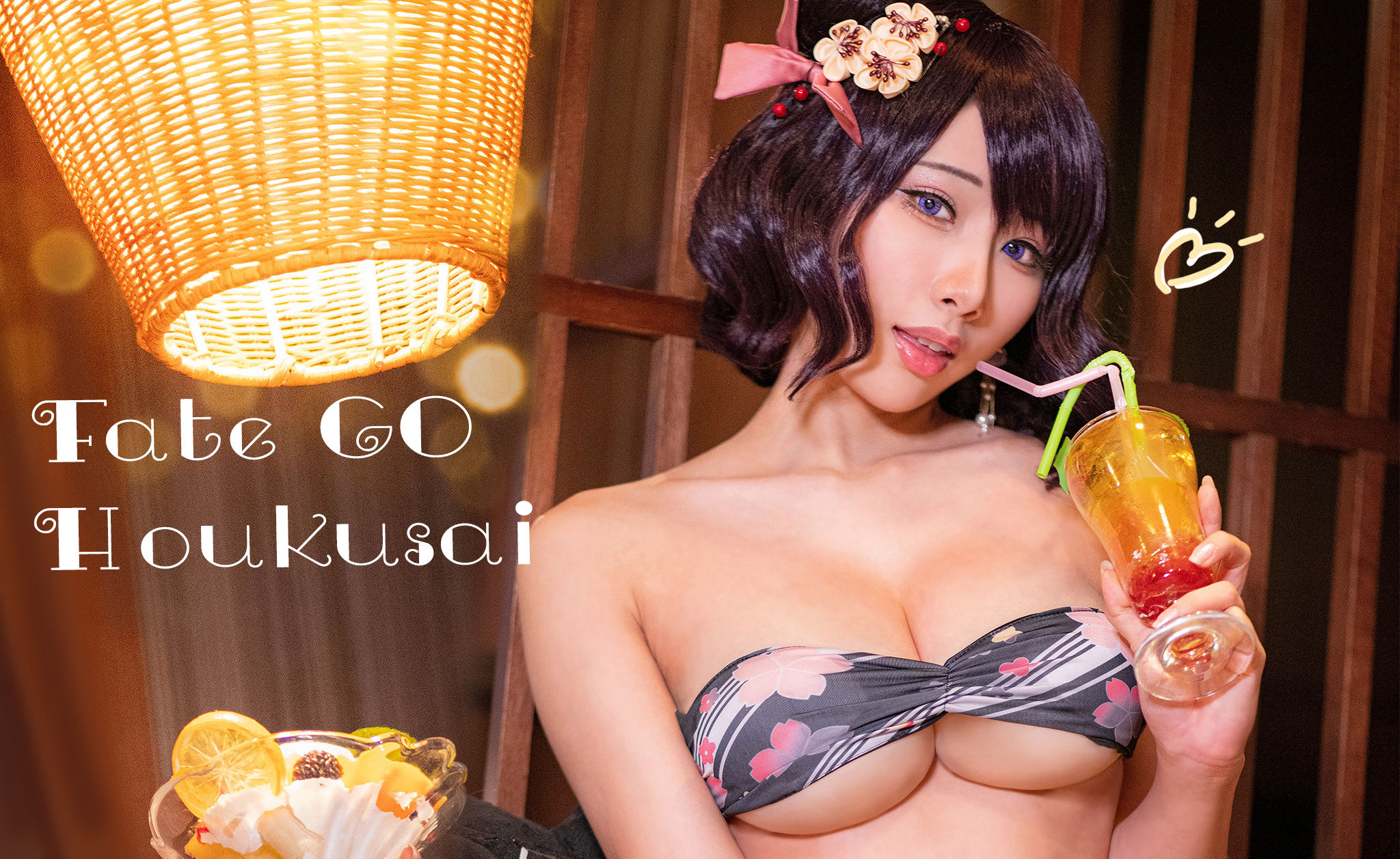 Hane Ame 雨波写真 – 北斋泳装 Cosplay-第4张