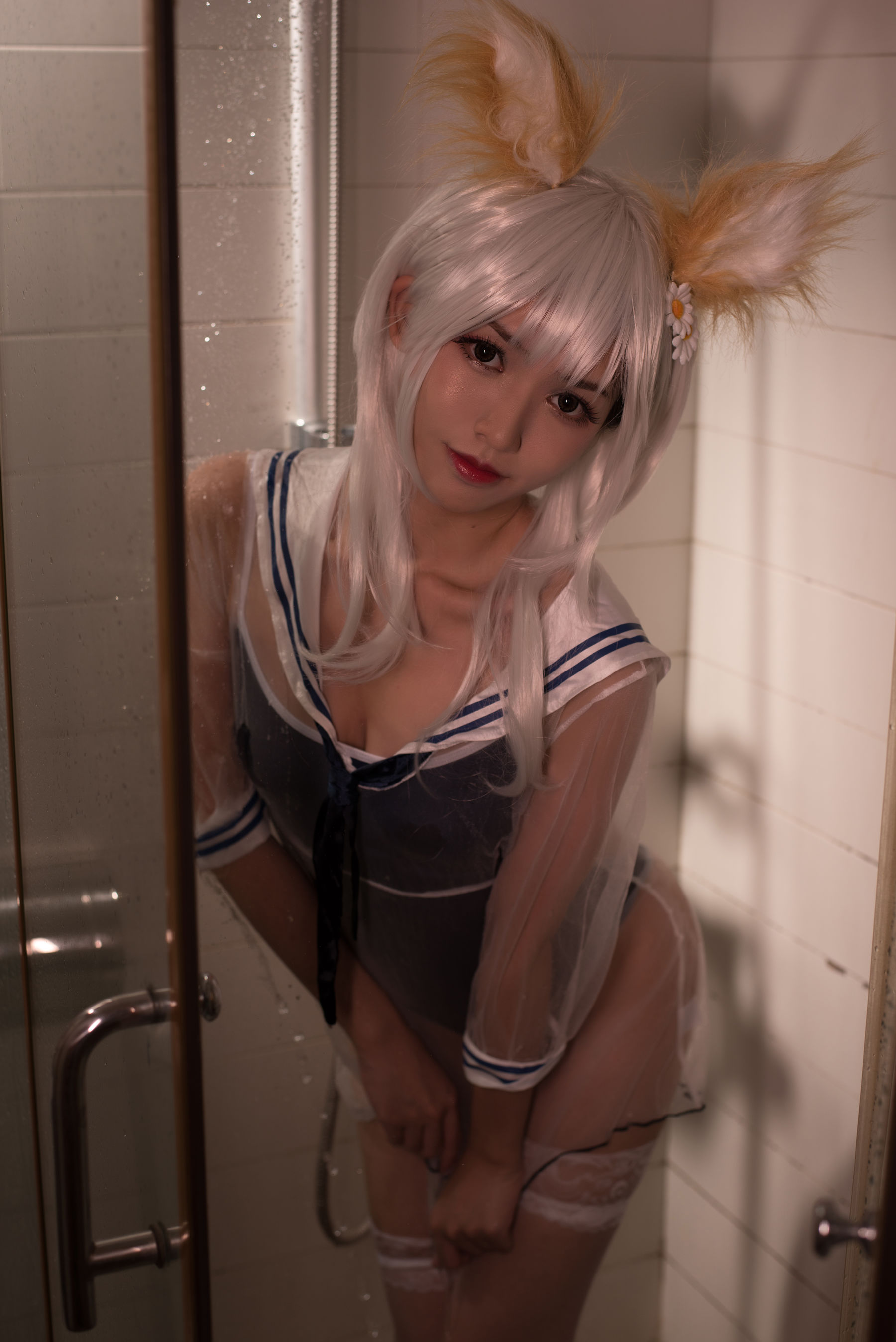 [萝莉COS] 鳗鱼霏儿 – 兽耳 湿身诱惑 Cosplay-第12张