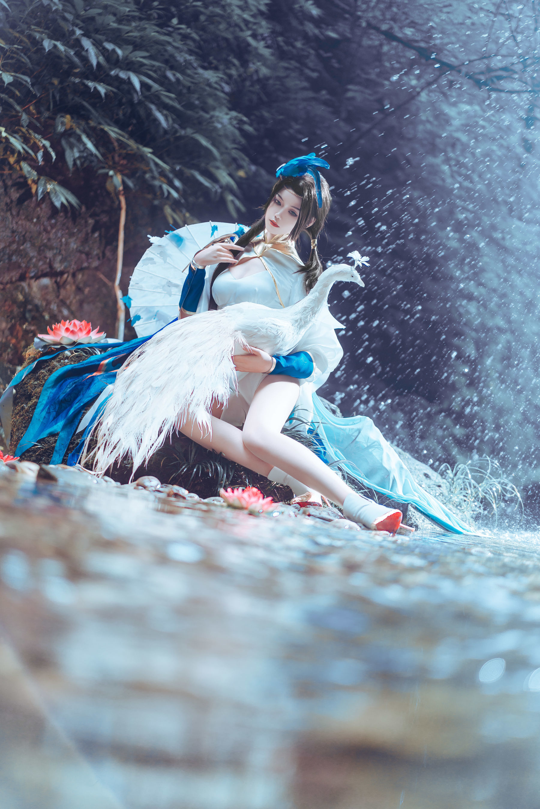 人气coser戚顾儿MIKI 王者荣耀 虞姬云霓雀翎 Cosplay-第3张