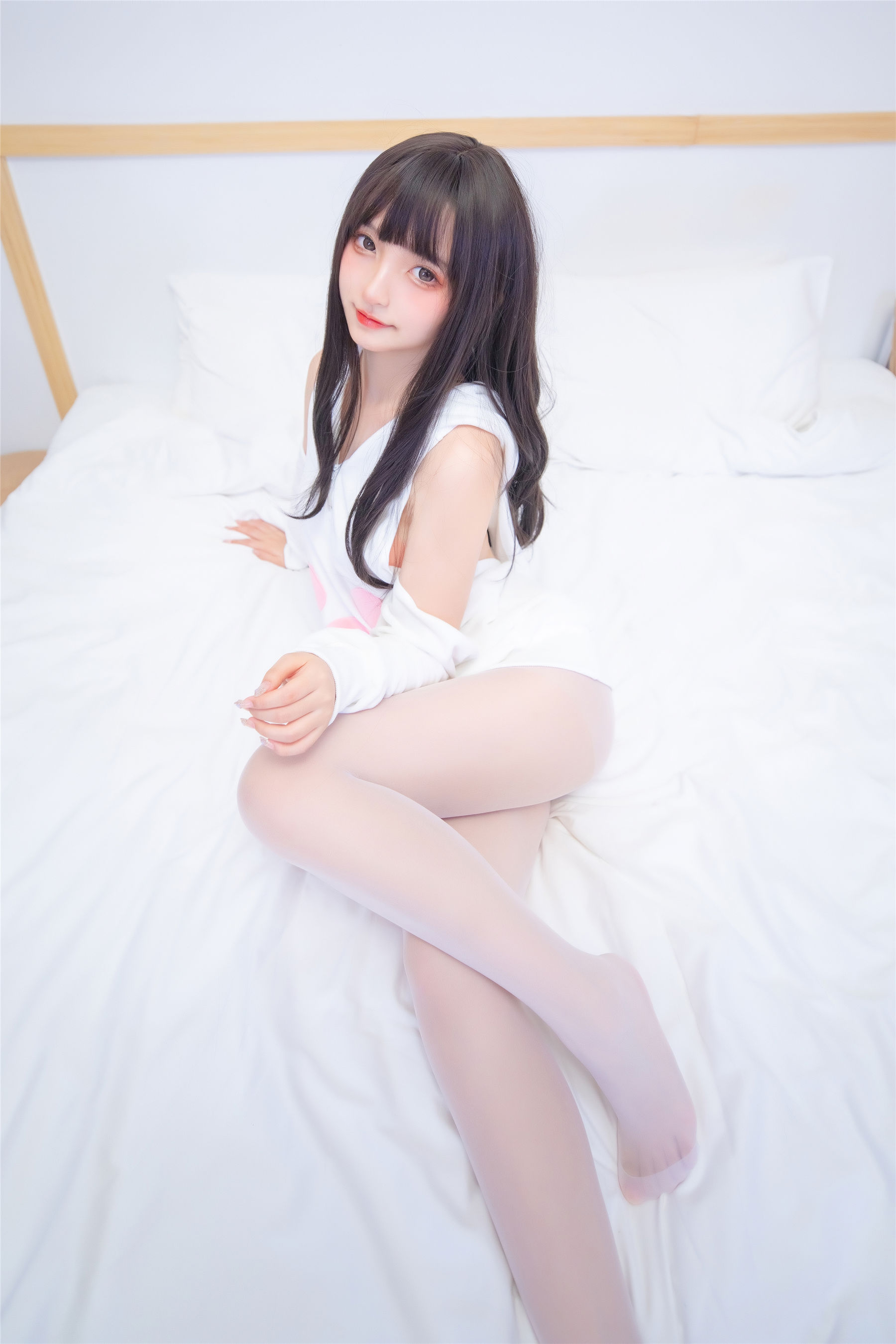 萝莉神楽板真冬 白猫咪 Cosplay-第3张