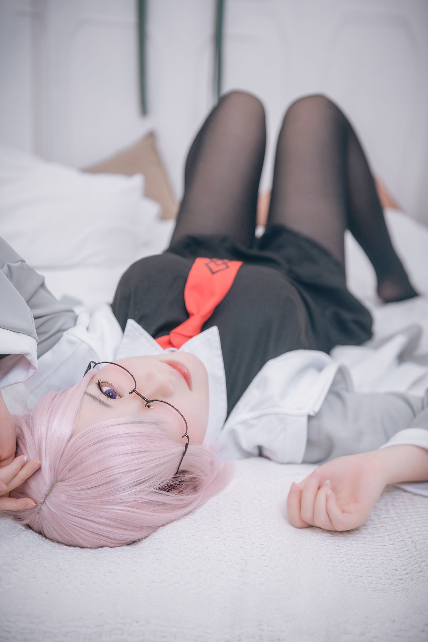 微肉感萌妹是本末末 – 玛修常服＆猫咪下着 Cosplay-第1张