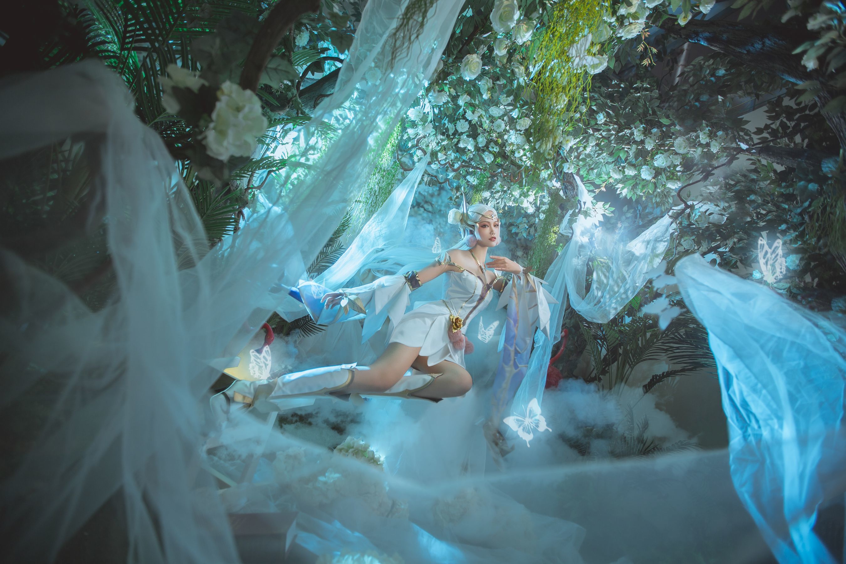 人气coser戚顾儿MIKI 王者荣耀 貂蝉金色仲夏夜之梦 Cosplay-第1张