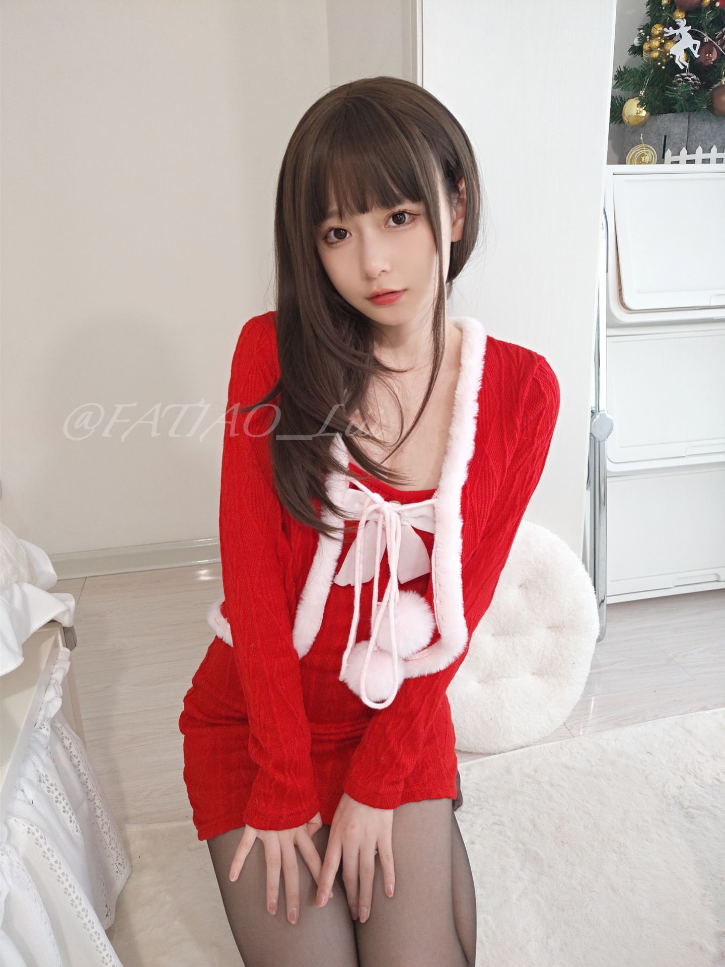 迷之呆梨(发条少女)[fantia] – クリスマスイブは残業しないでね~ Cosplay-第4张