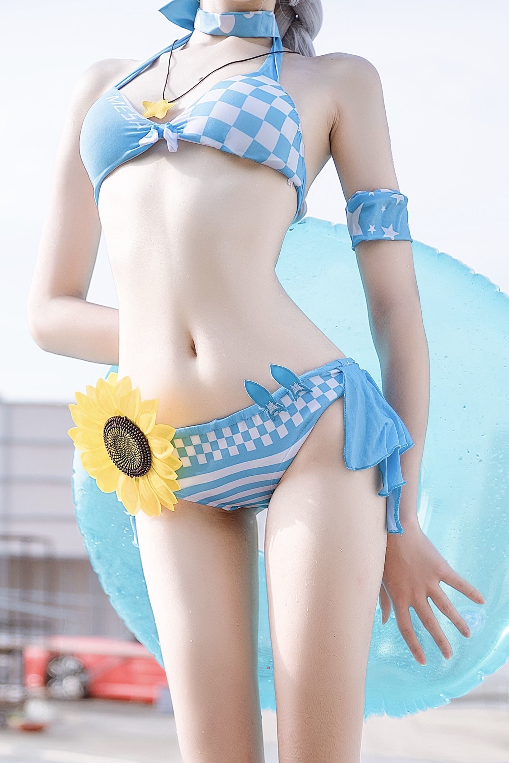 动漫博主南桃Momoko 琪亚娜泳装 Cosplay-第5张