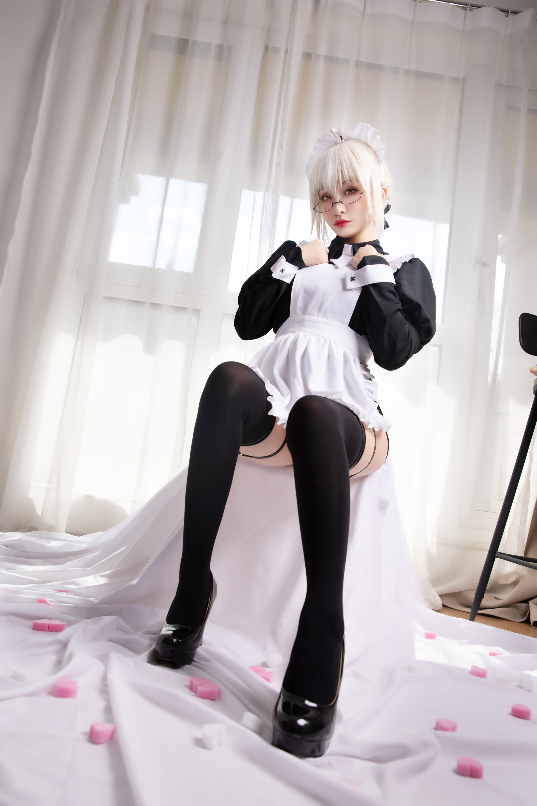 动漫博主洛璃LoLiSAMA – BX女仆 Cosplay-第3张