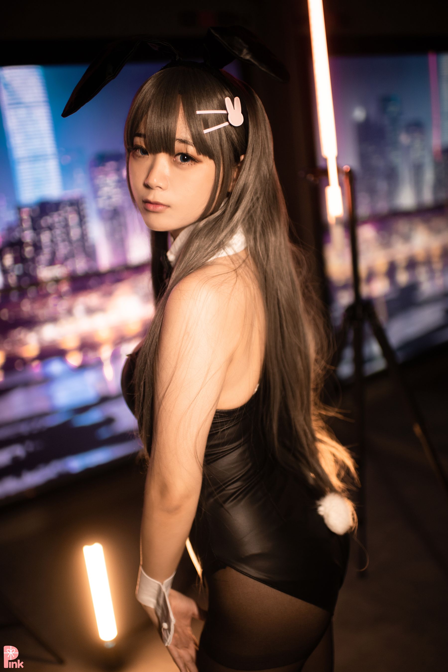 [PINK Luppi – Senpai My Bunny Girl Cosplay-第2张