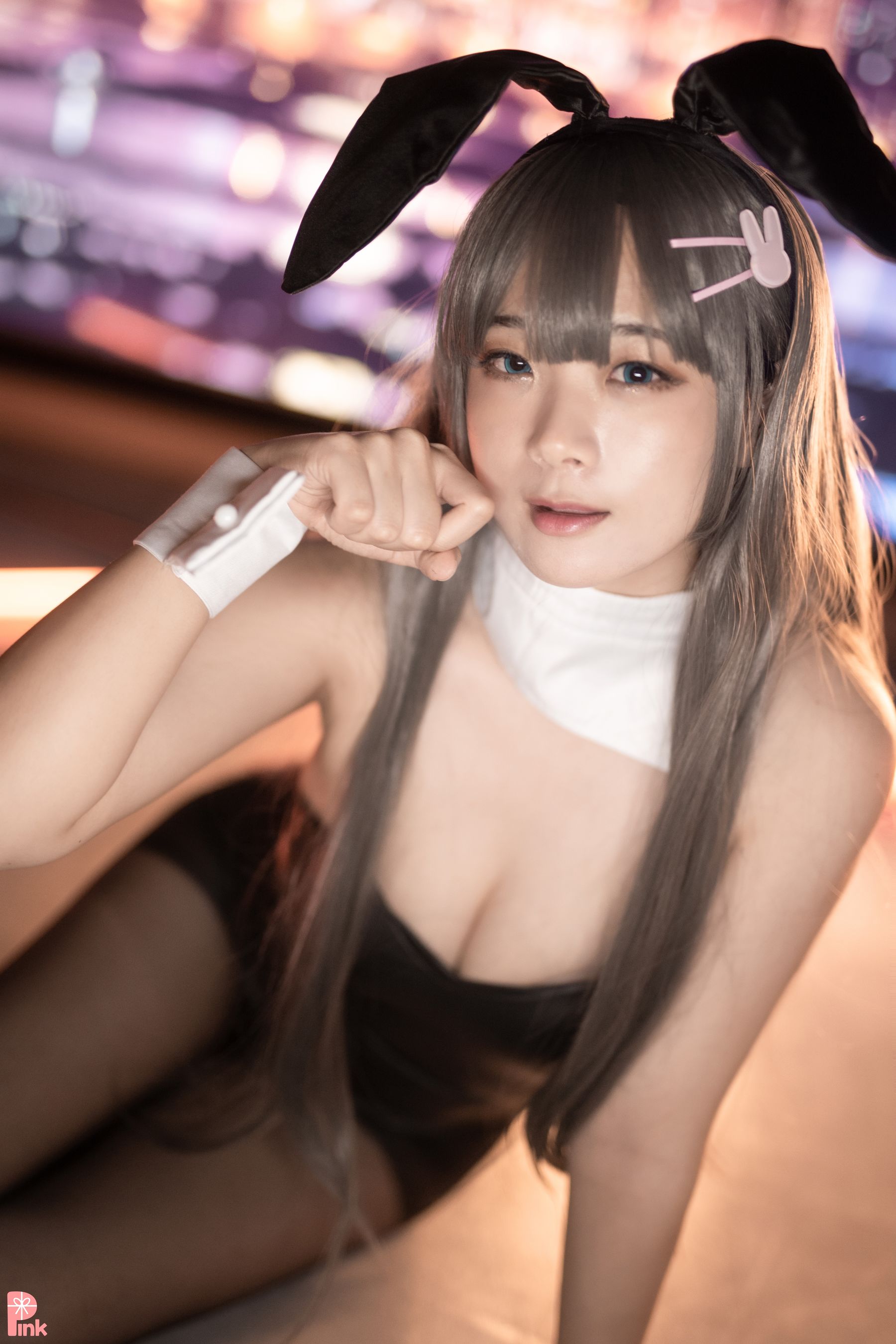 [PINK Luppi – Senpai My Bunny Girl Cosplay-第3张