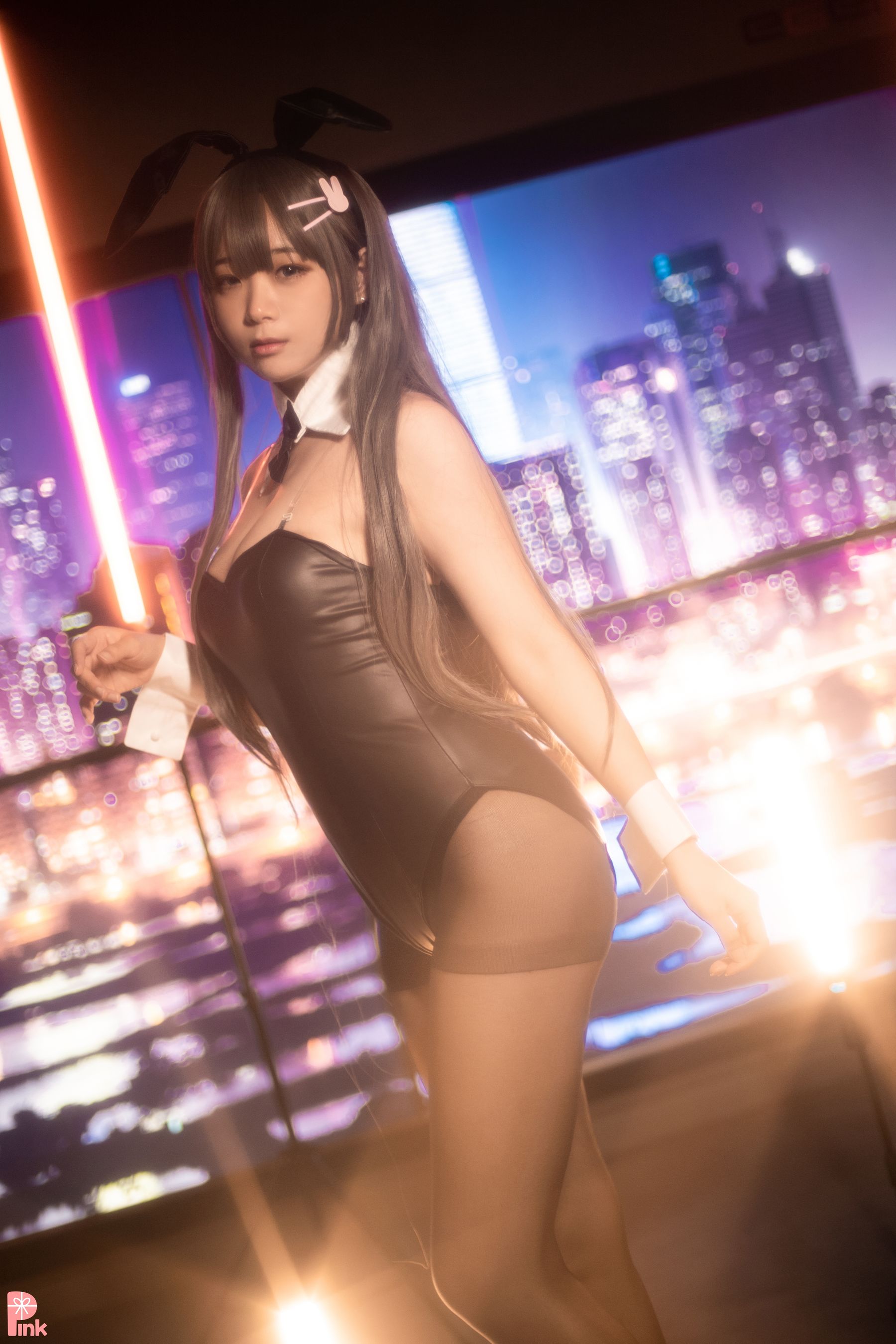 [PINK Luppi – Senpai My Bunny Girl Cosplay-第27张