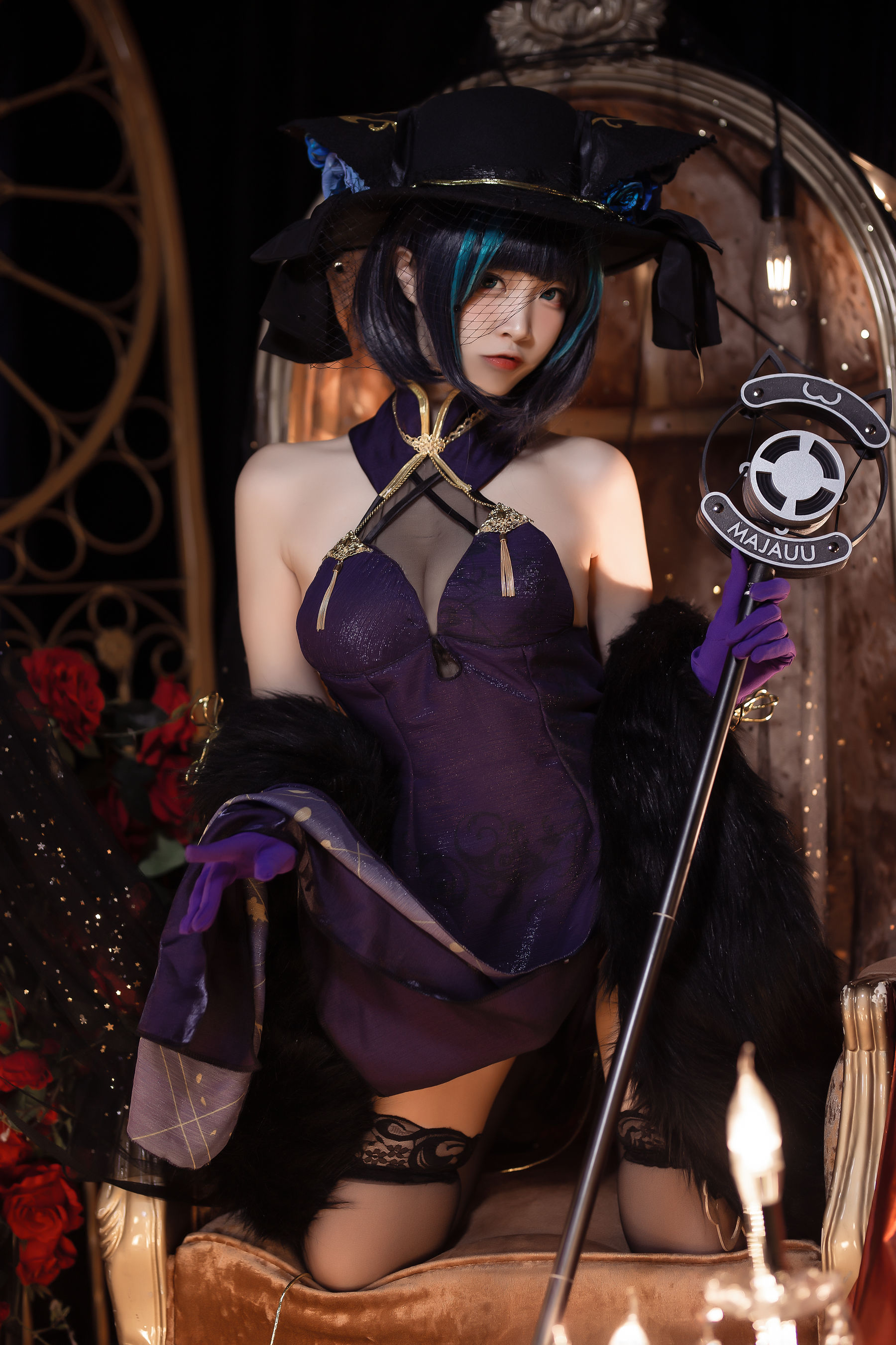 人气Coser二佐Nisa – 柴郡 音乐绚烂 Cosplay-第1张