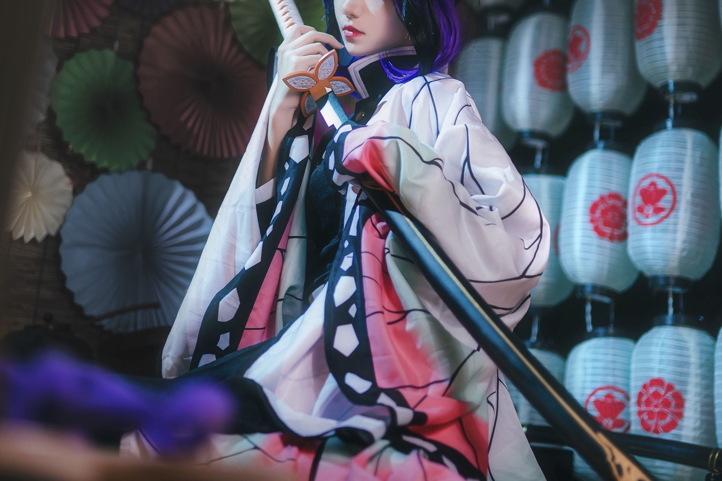 动漫博主南桃Momoko – 蝴蝶忍队服 Cosplay-第6张