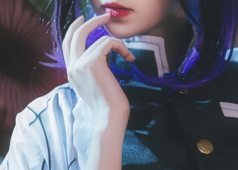 动漫博主南桃Momoko – 蝴蝶忍队服 Cosplay-第7张