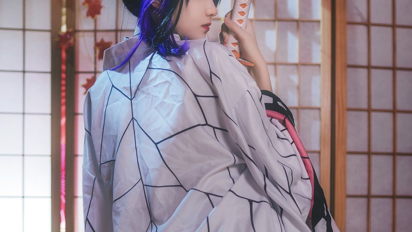 动漫博主南桃Momoko – 蝴蝶忍队服 Cosplay-第9张